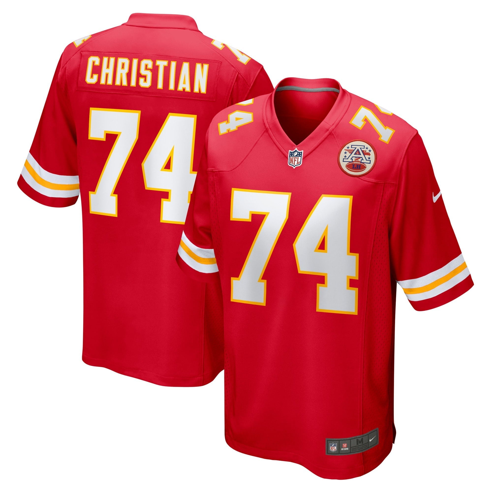 Men's Nike Geron Christian Red Kansas City Chiefs Game Player Jersey - vstockx