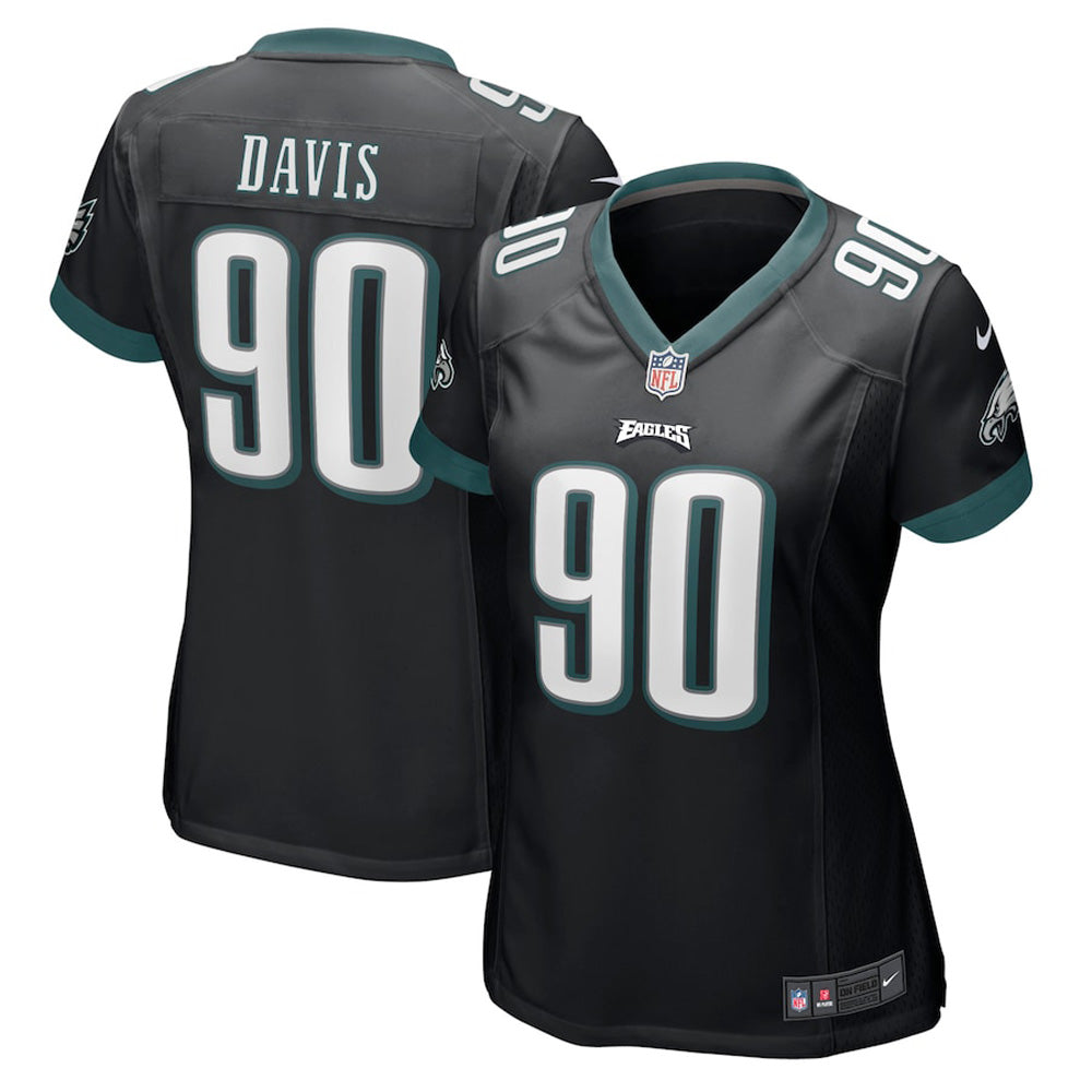 Women's Philadelphia Eagles Jordan Davis Game Jersey - Black - vstockx