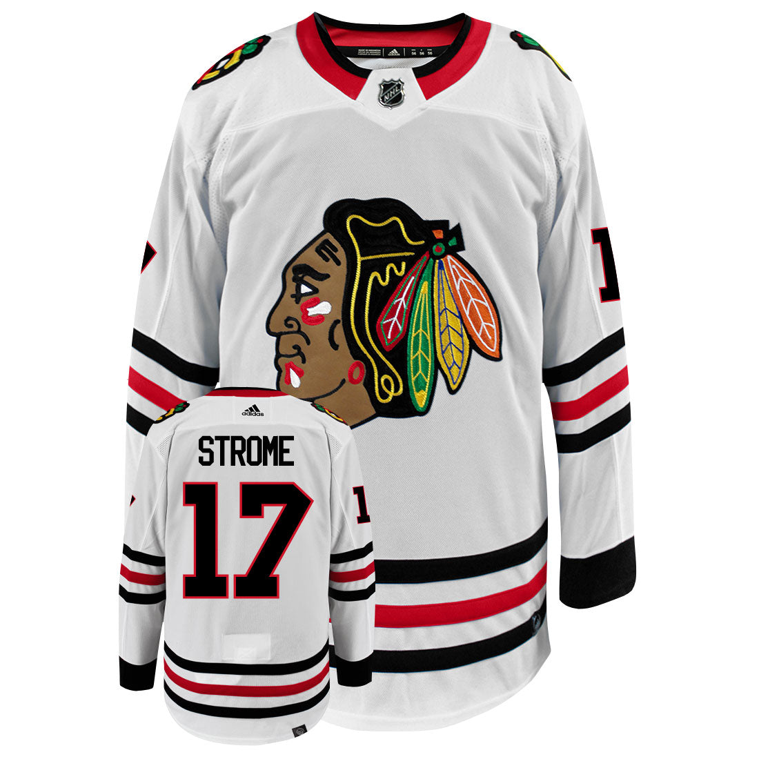 Dylan Strome Chicago Blackhawks Adidas Primegreen Authentic NHL Hockey Jersey - vstockx