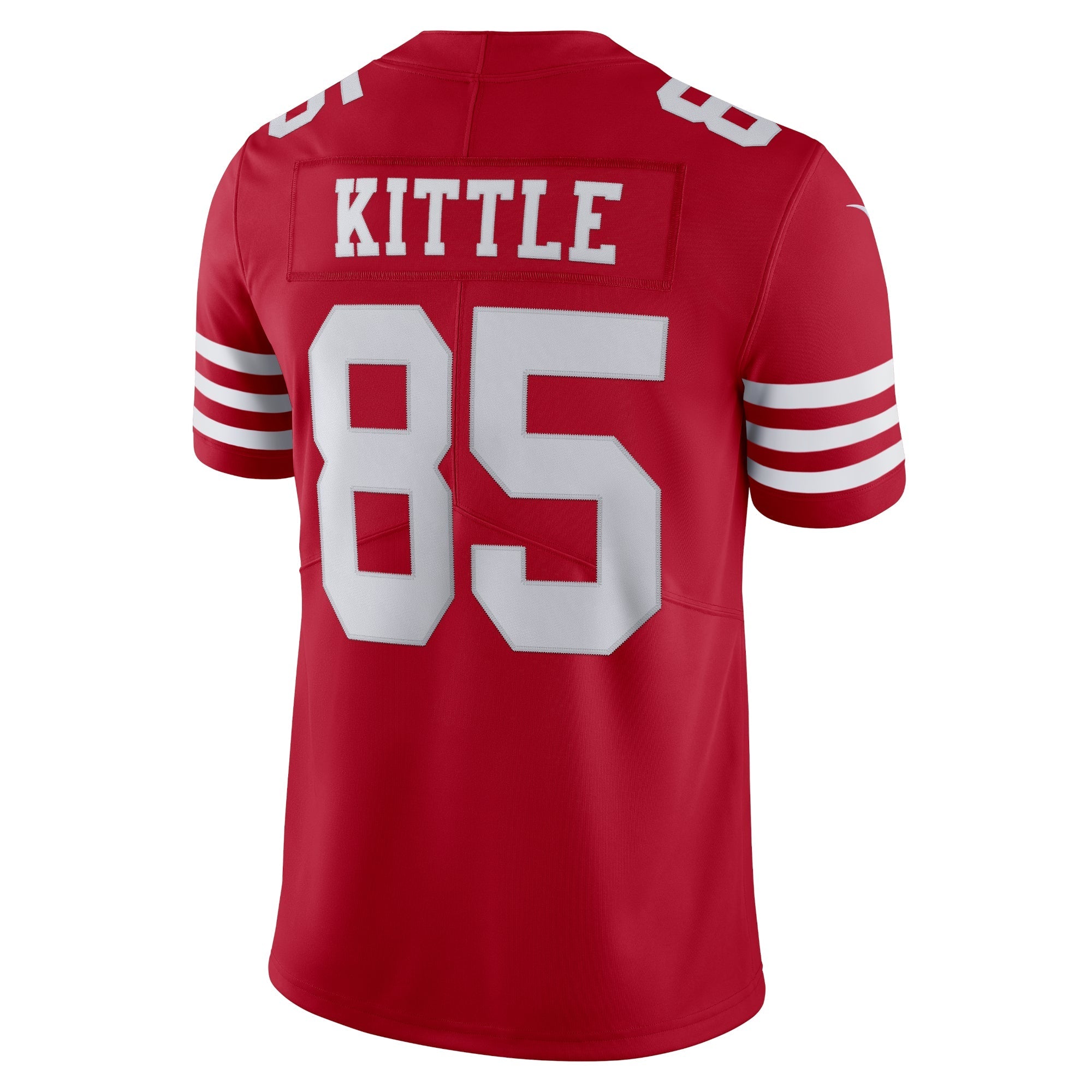Men's Nike George Kittle Scarlet San Francisco 49ers Vapor Limited Jersey - vstockx