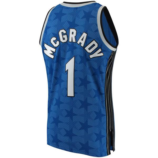 Men's Orlando Magic Tracy McGrady Mitchell & Ness Blue 2001-02 Hardwood Classics Swingman Jersey - vstockx