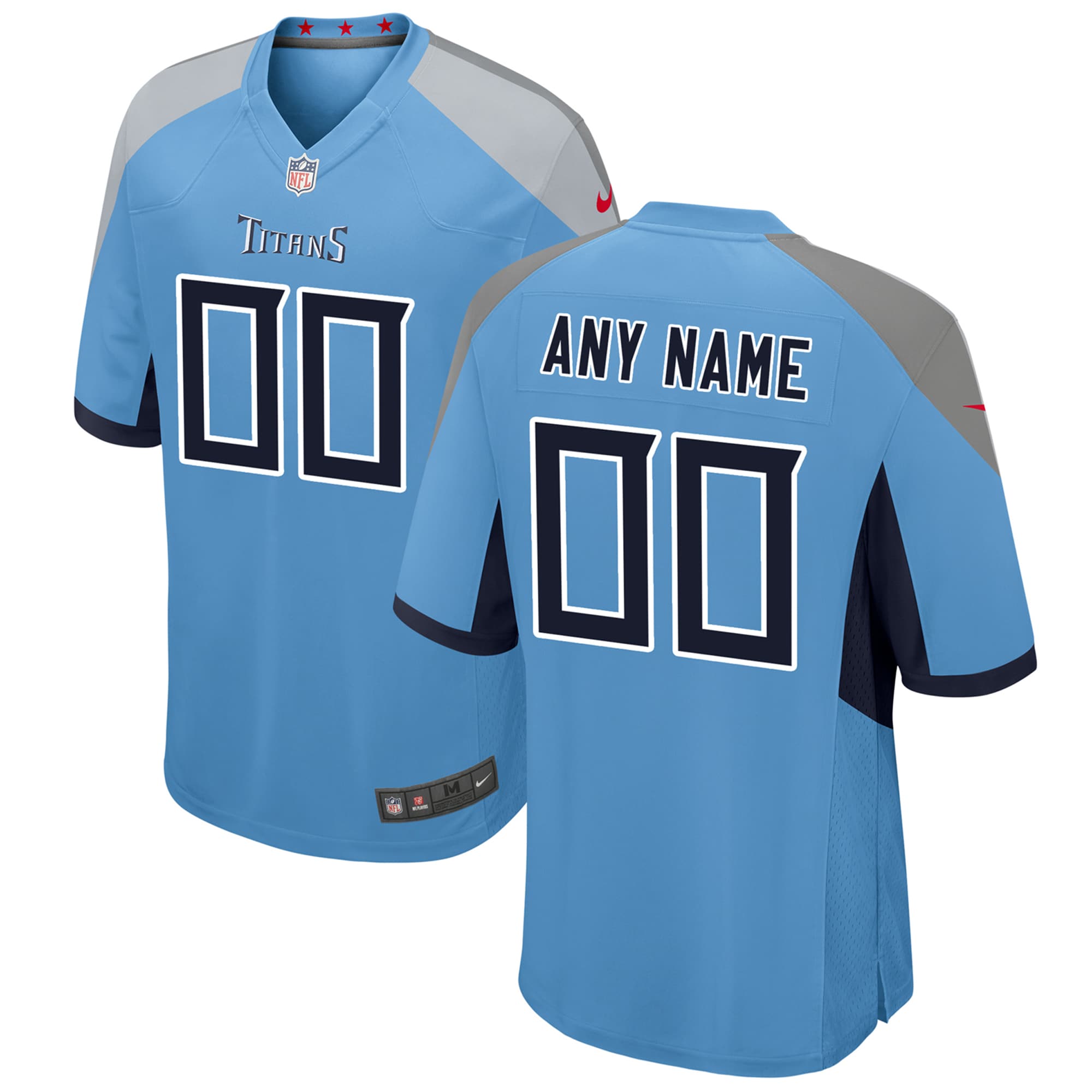 Tennessee Titans Nike Youth Alternate Custom Game Jersey - Light Blue - vstockx
