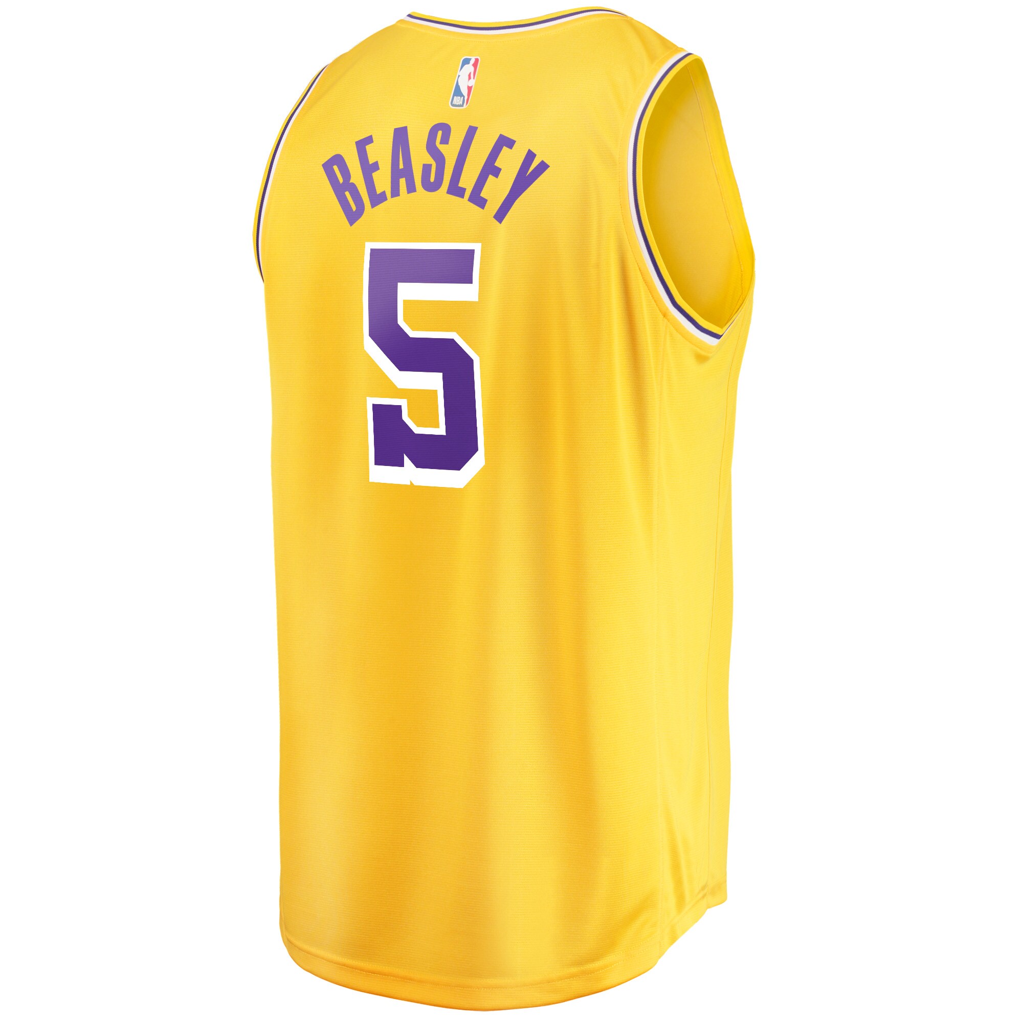 Malik Beasley Los Angeles Lakers Fanatics Branded Fast Break Player Jersey - Icon Edition - Gold - vstockx