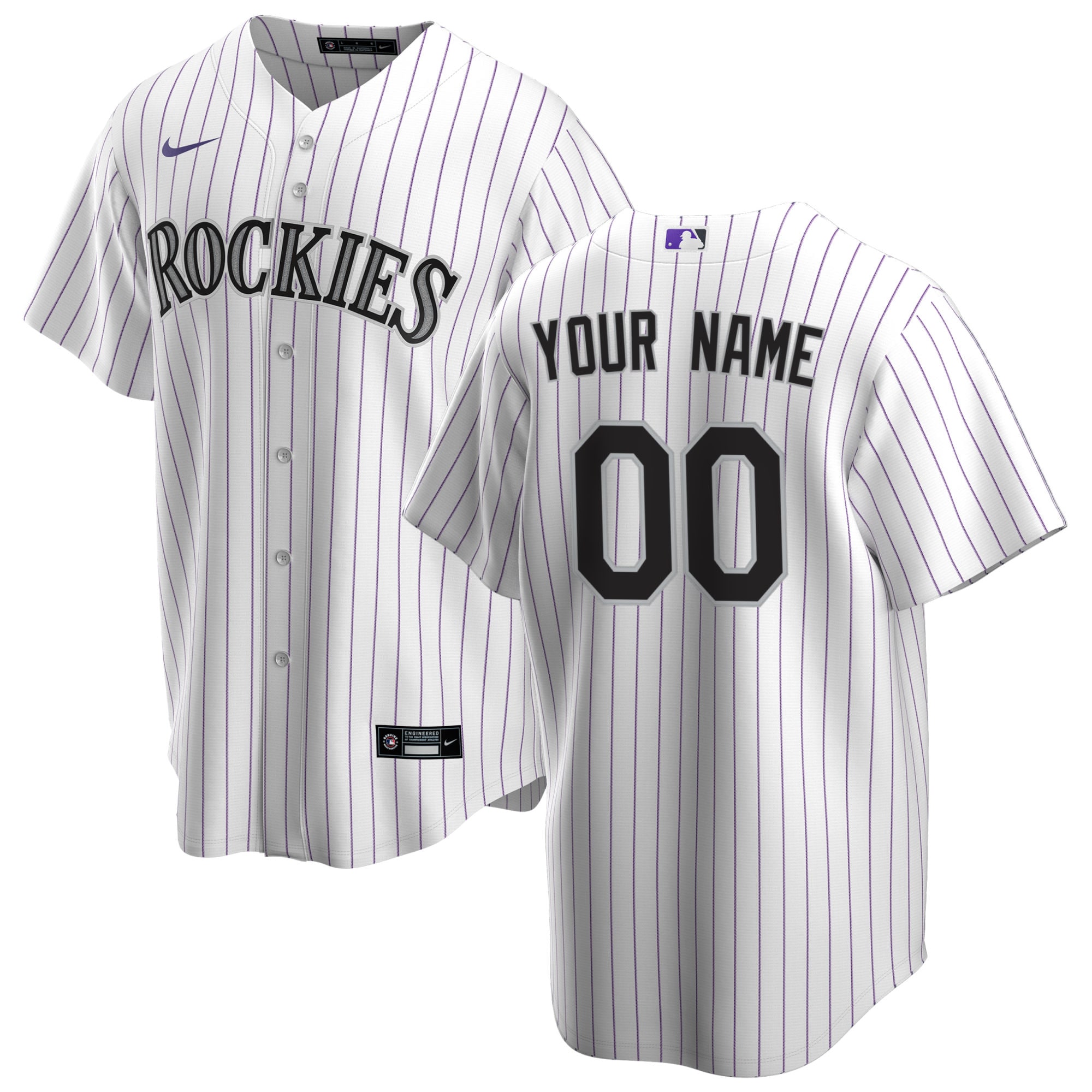 Colorado Rockies Nike Home Replica Custom Jersey - White - vstockx
