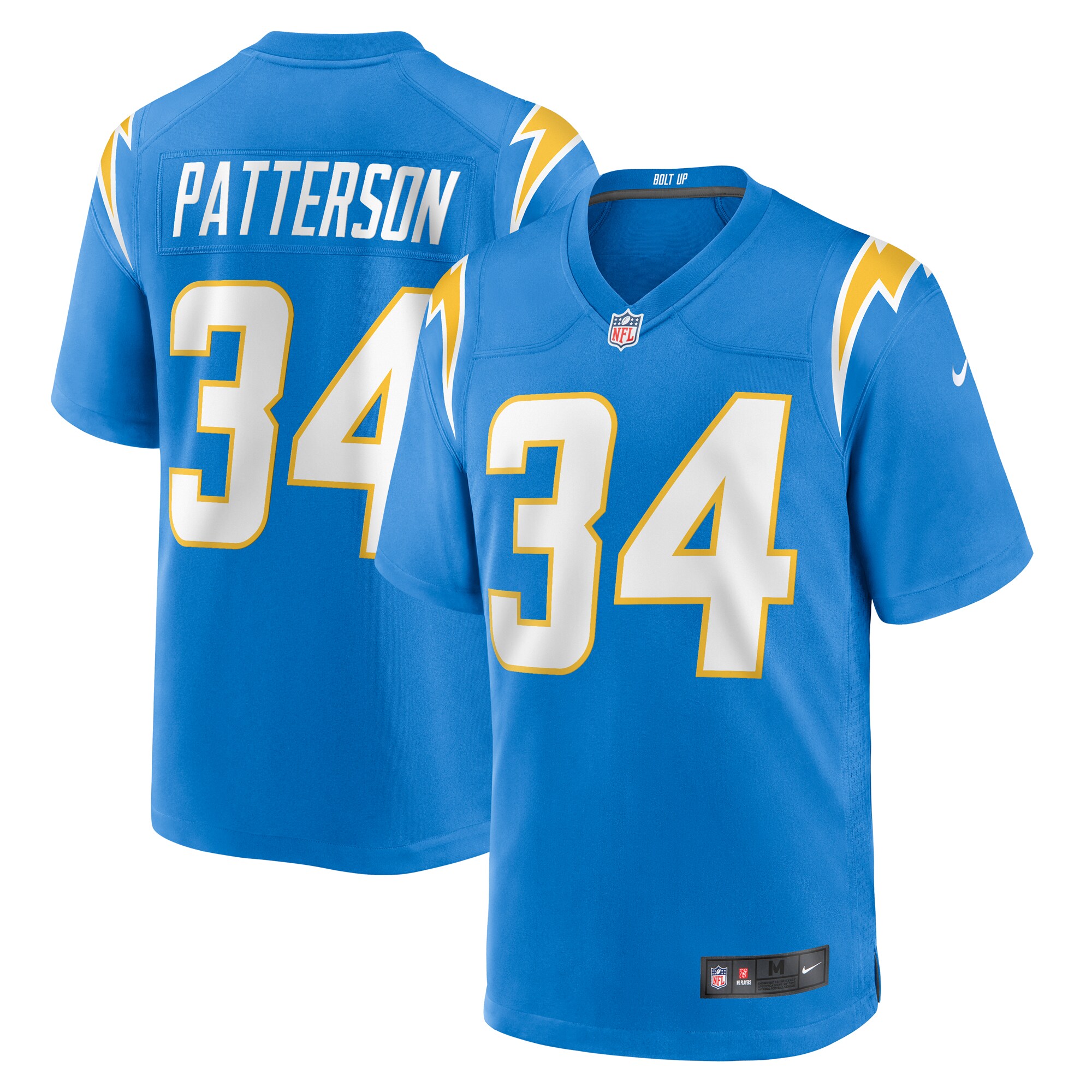Jaret Patterson Los Angeles Chargers Nike Team Game Jersey - Powder Blue - vstockx