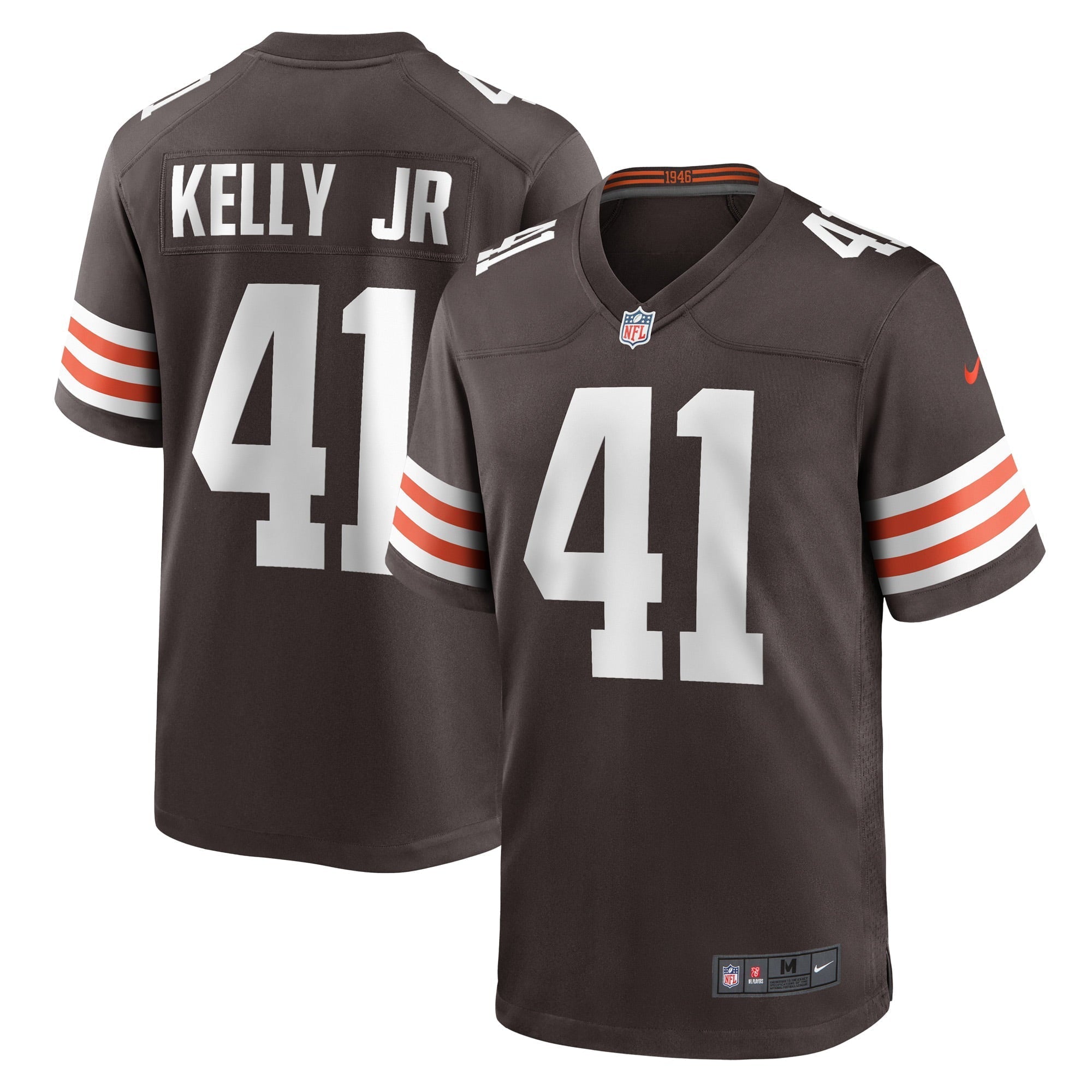 Men's Nike John Kelly Jr. Brown Cleveland Browns Game Player Jersey - vstockx