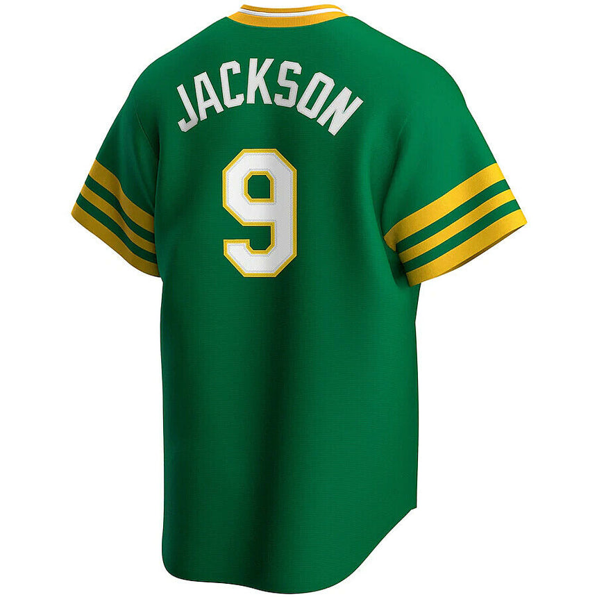 Reggie Jackson Oakland Athletics Cooperstown Collection Player Jersey - Green - vstockx