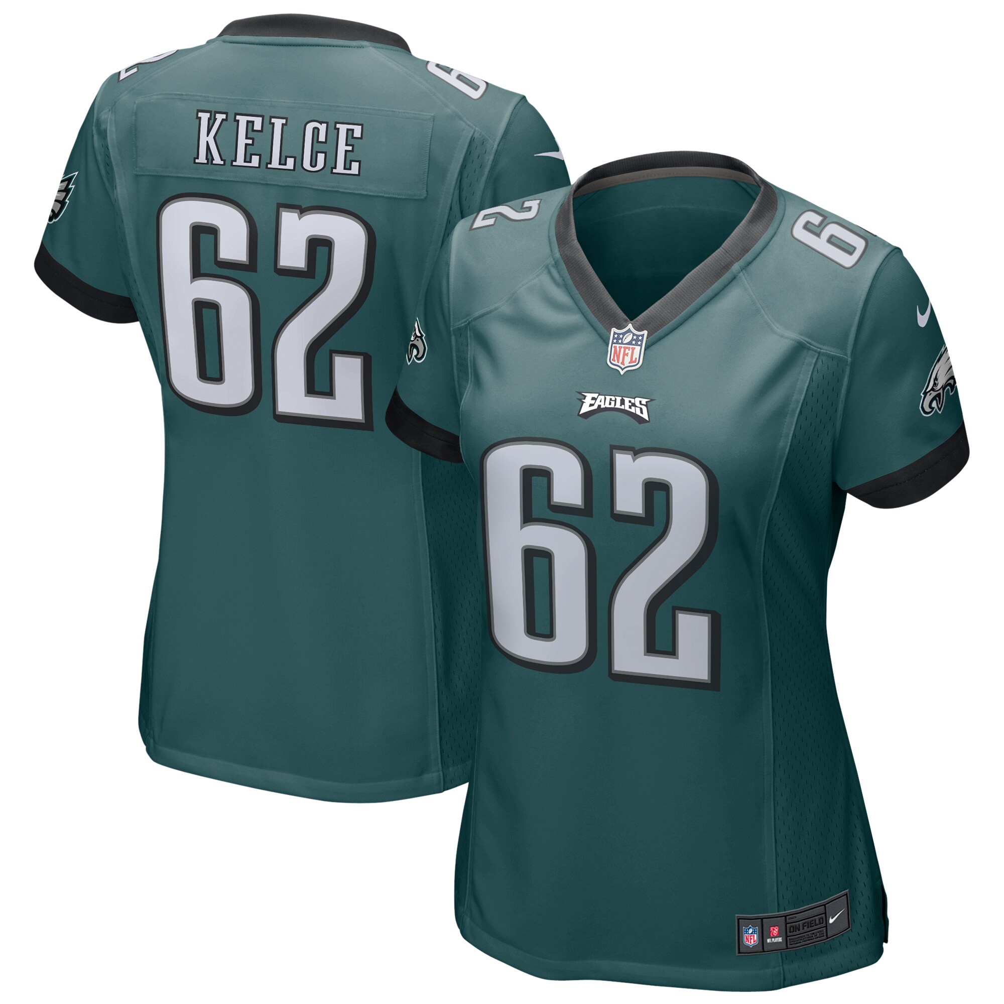 Jason Kelce Philadelphia Eagles Nike Women's Game Jersey - Midnight Green - vstockx