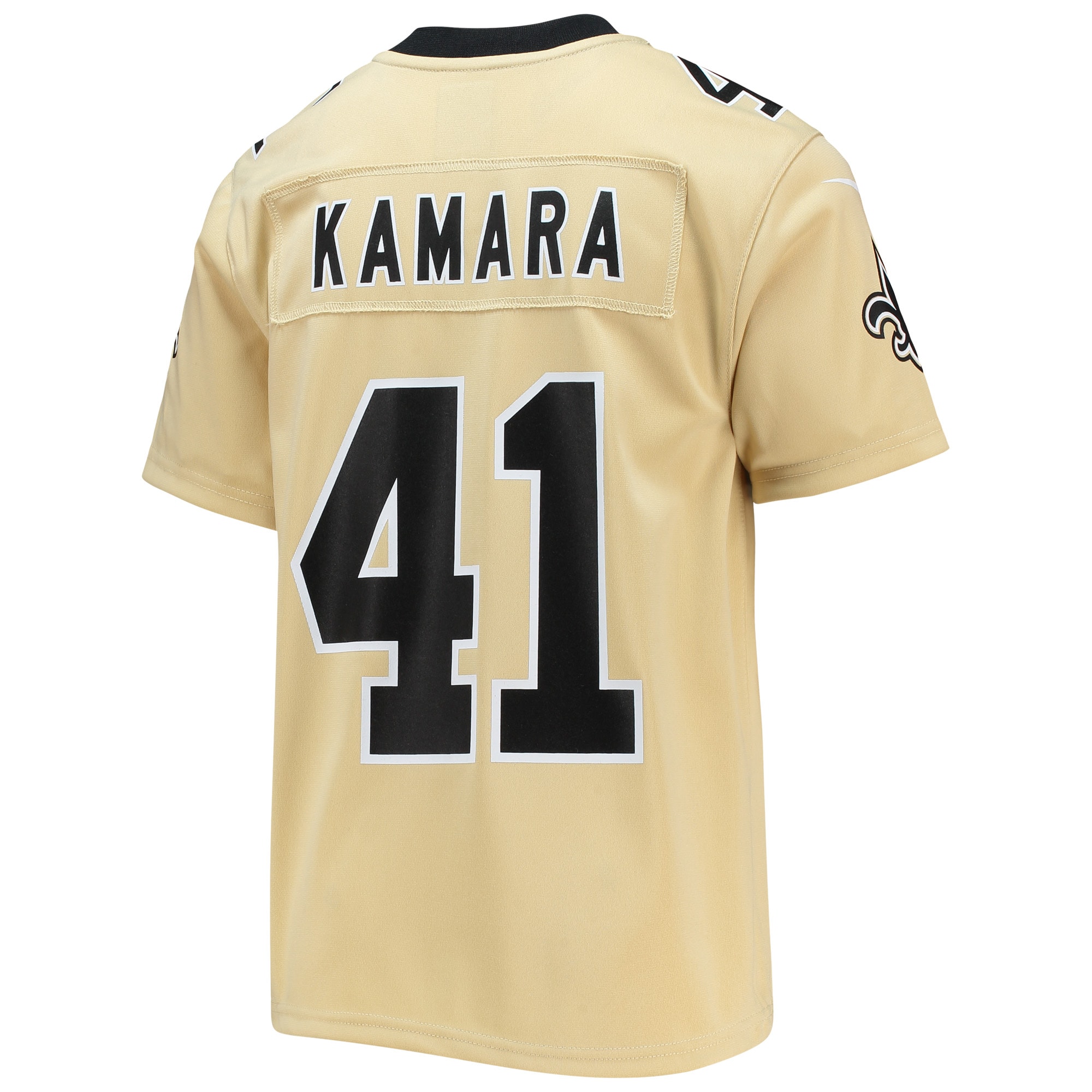 Alvin Kamara New Orleans Saints Nike Youth Inverted Team Game Jersey - Gold - vstockx
