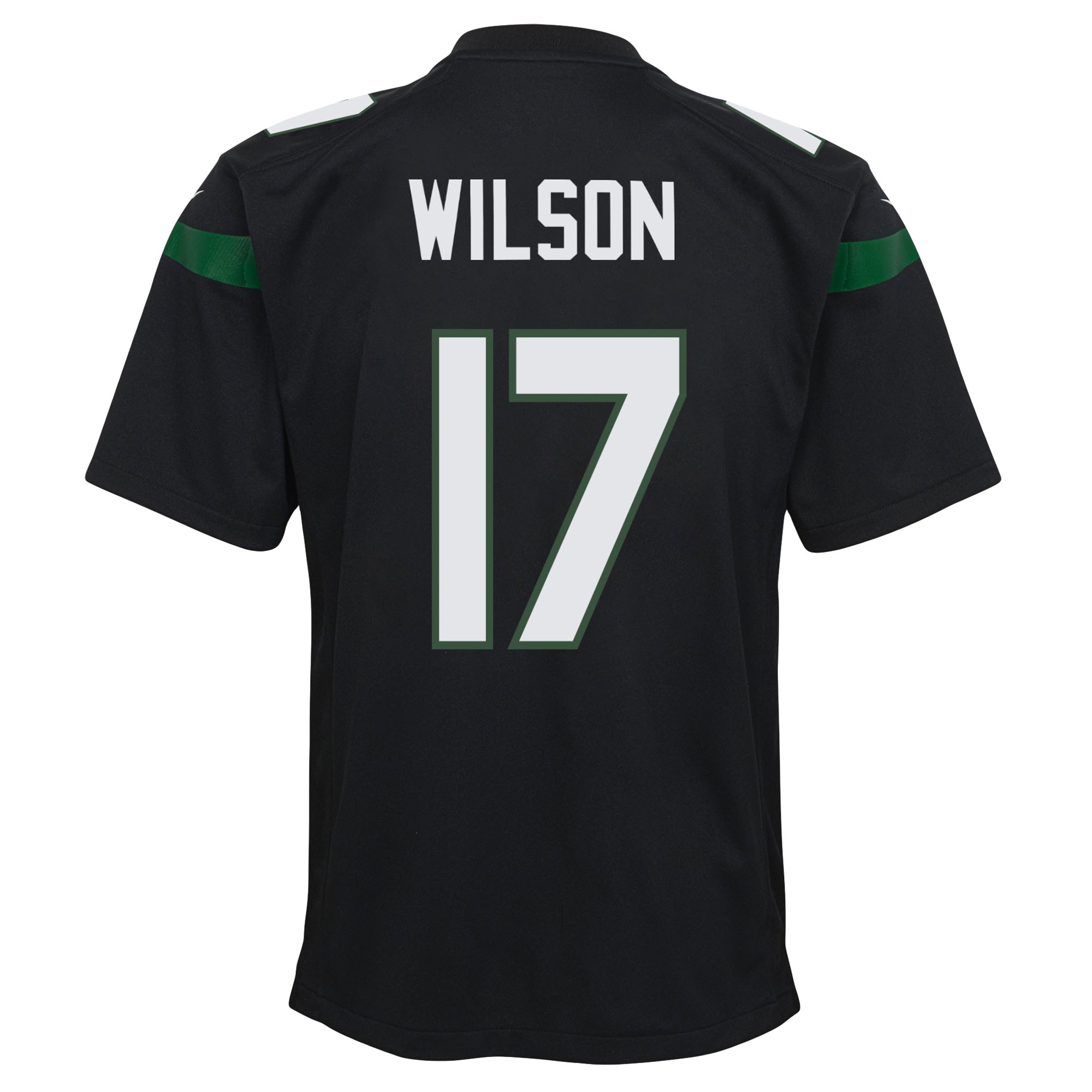 Garrett Wilson New York Jets Nike Youth Game Jersey - Black - vstockx