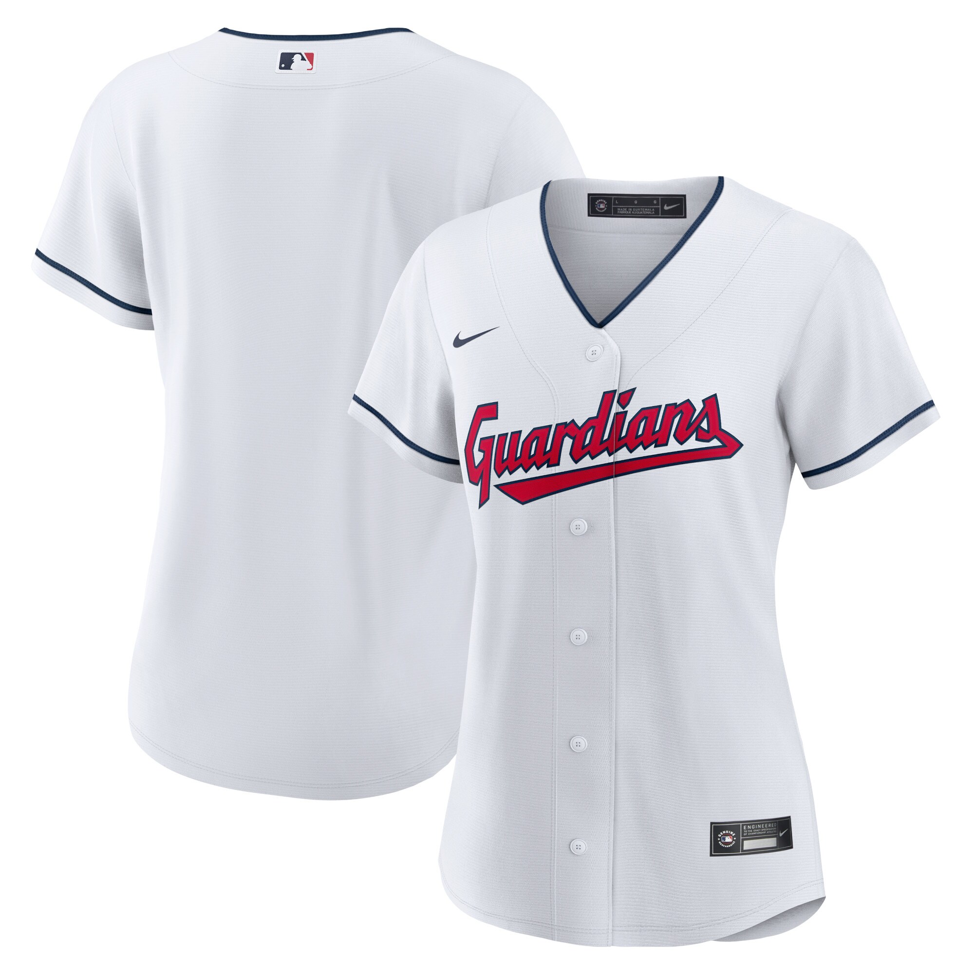 Cleveland Guardians Nike Women's Home Blank Replica Jersey- White - vstockx