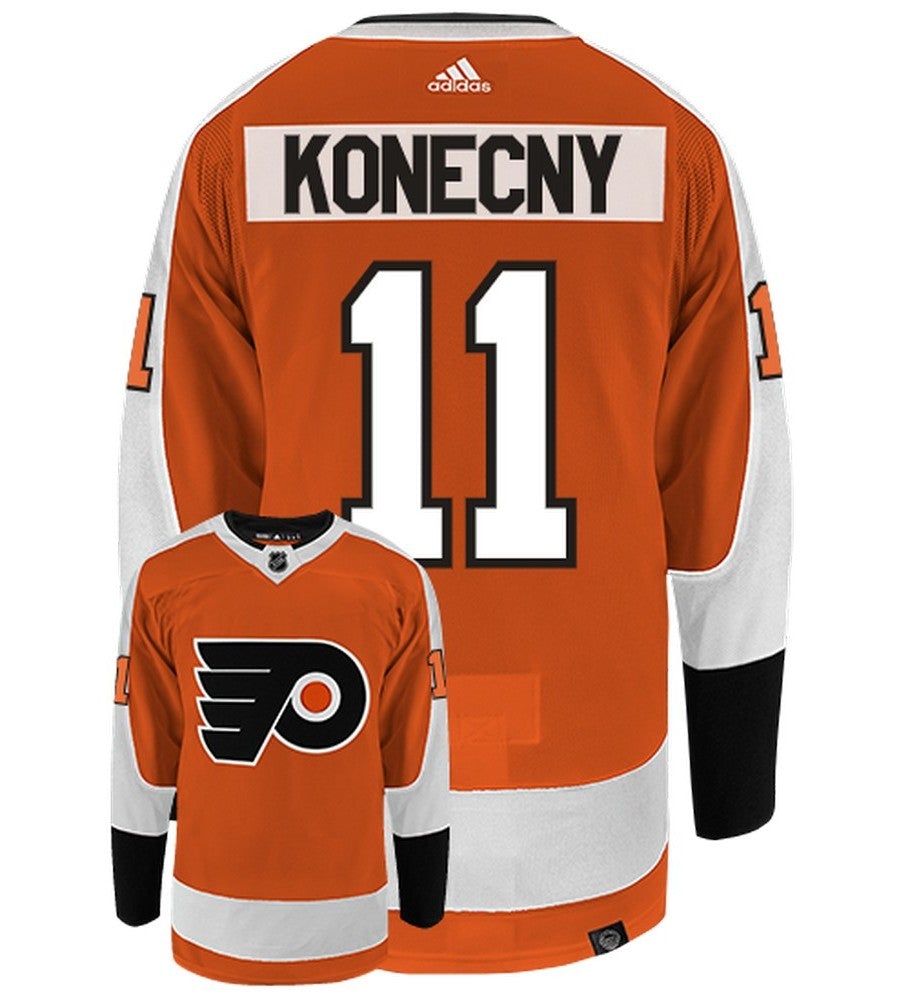 Travis Konecny Philadelphia Flyers Adidas Primegreen Authentic NHL Hockey Jersey - vstockx