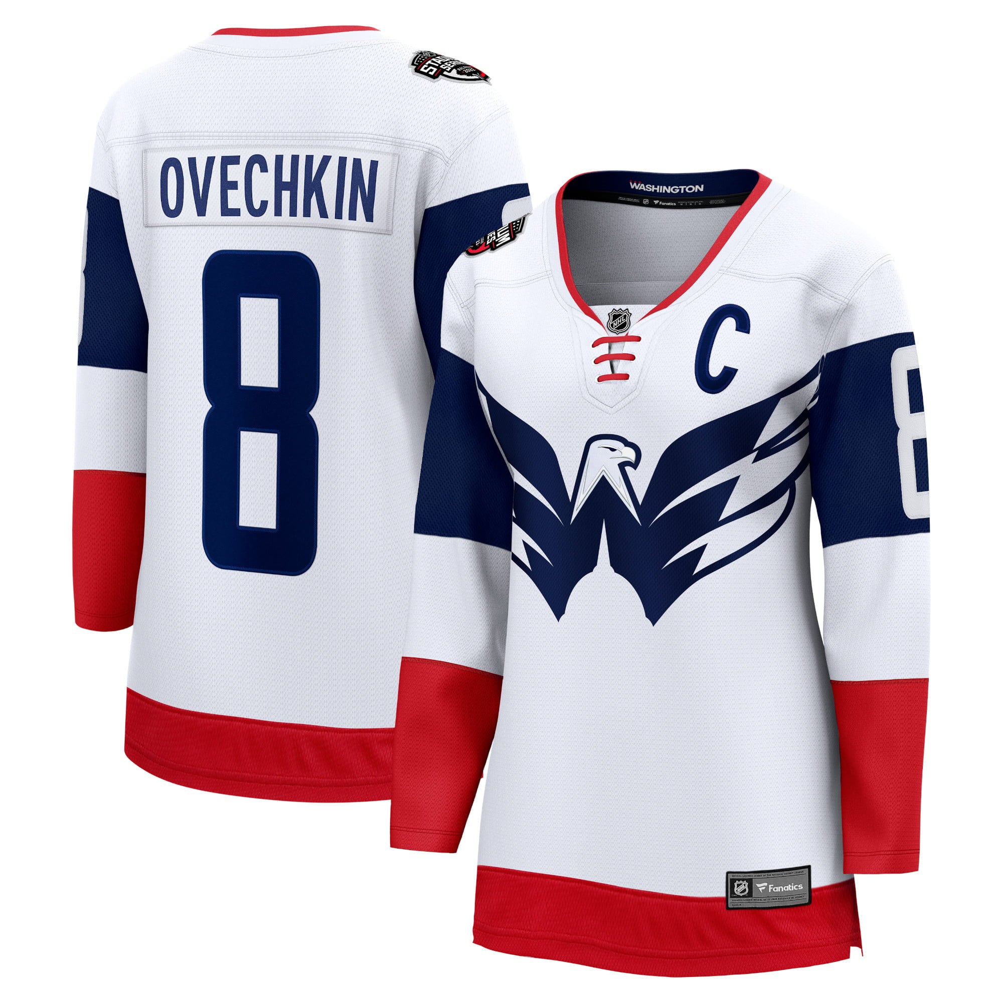 Women's Fanatics Branded Alexander Ovechkin White Washington Capitals 2023 NHL Stadium Series Breakaway Player Jersey - vstockx