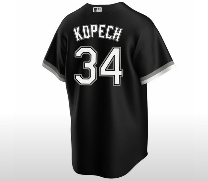 Men's Michael Kopech Chicago White Sox Black Alternate Premium Replica Jersey - vstockx