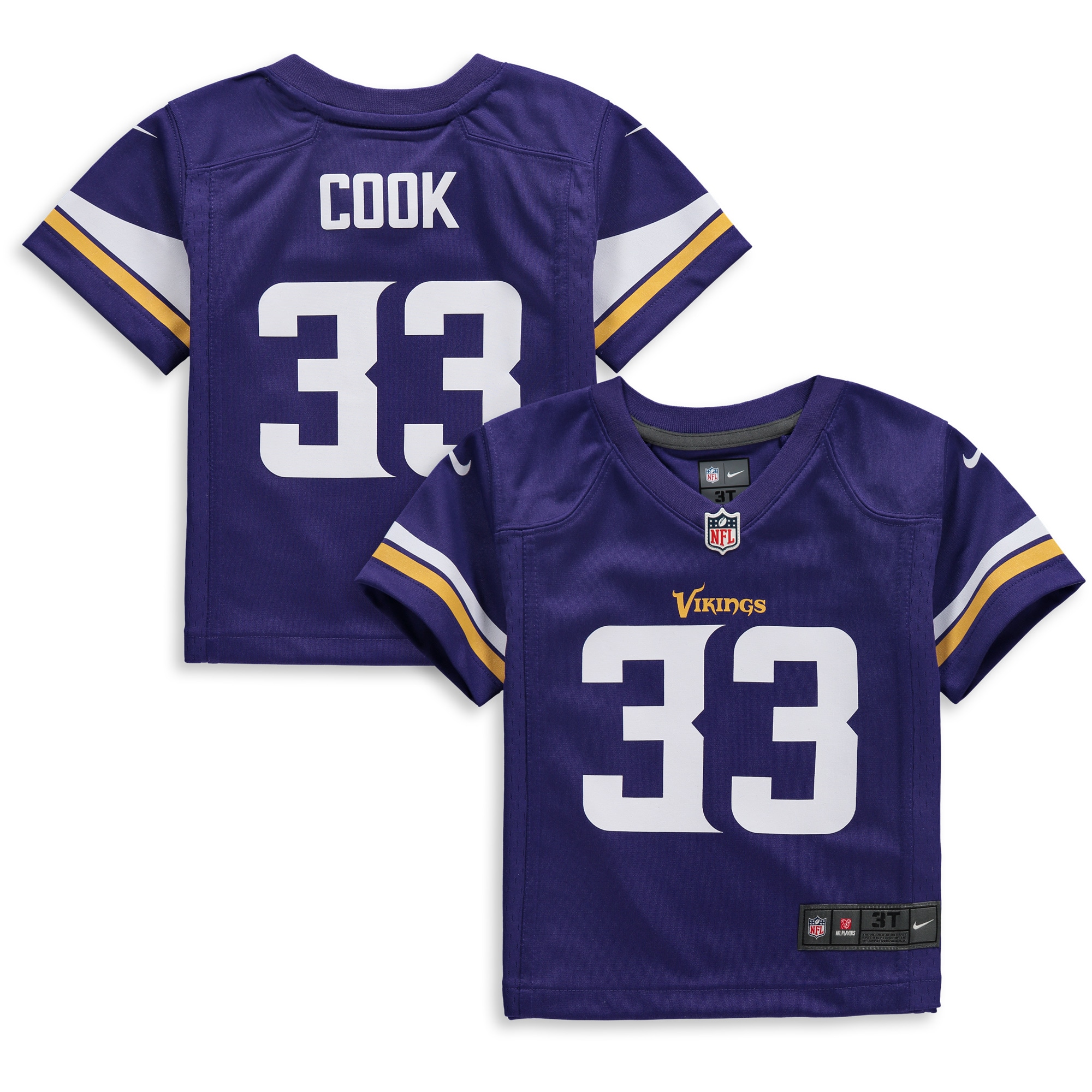 Dalvin Cook Minnesota Vikings Nike Toddler Player Game Jersey - Purple - vstockx