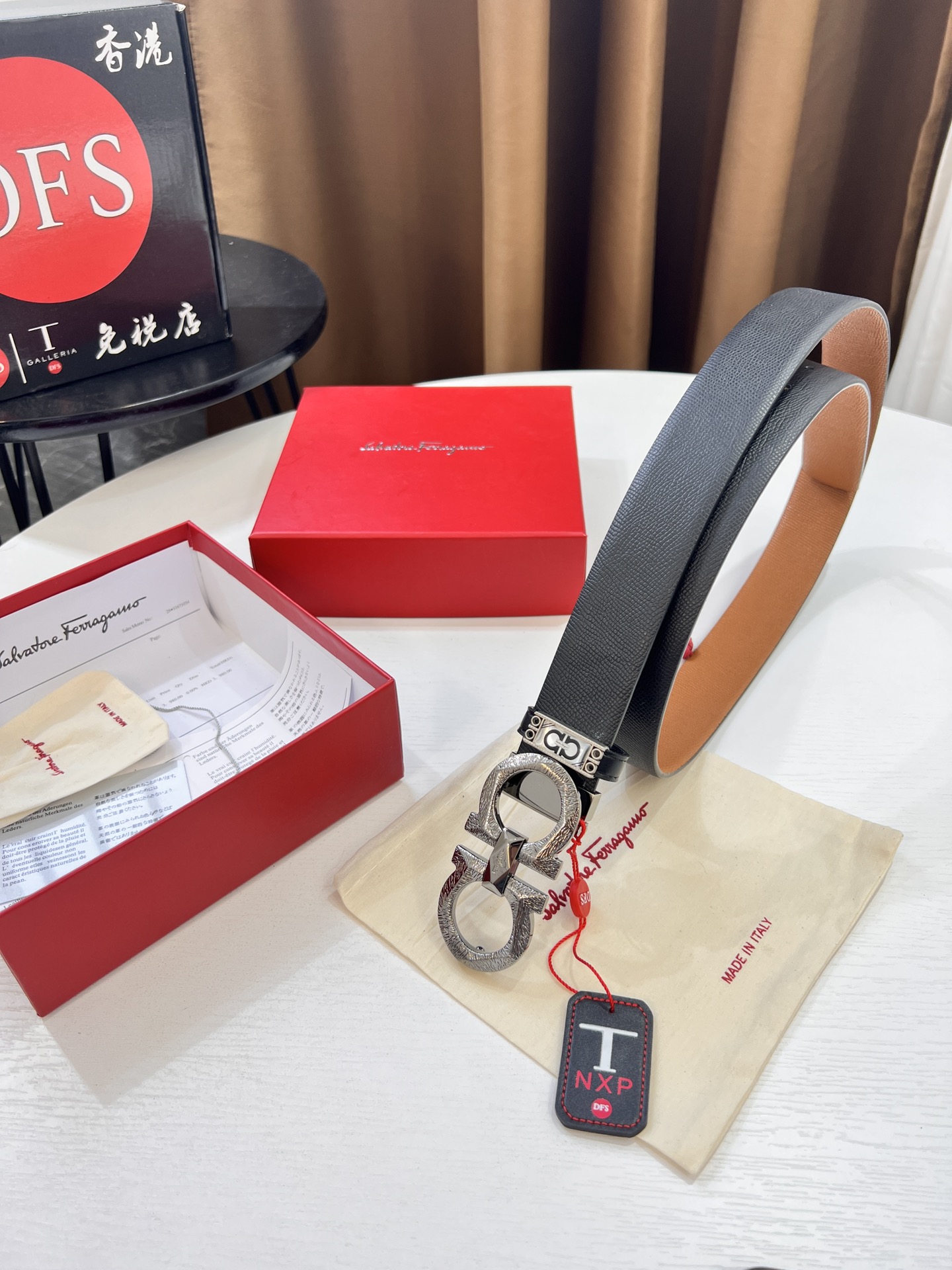 Streetwear Belt Ferragamo 319689 size:3.5cm - vstockx