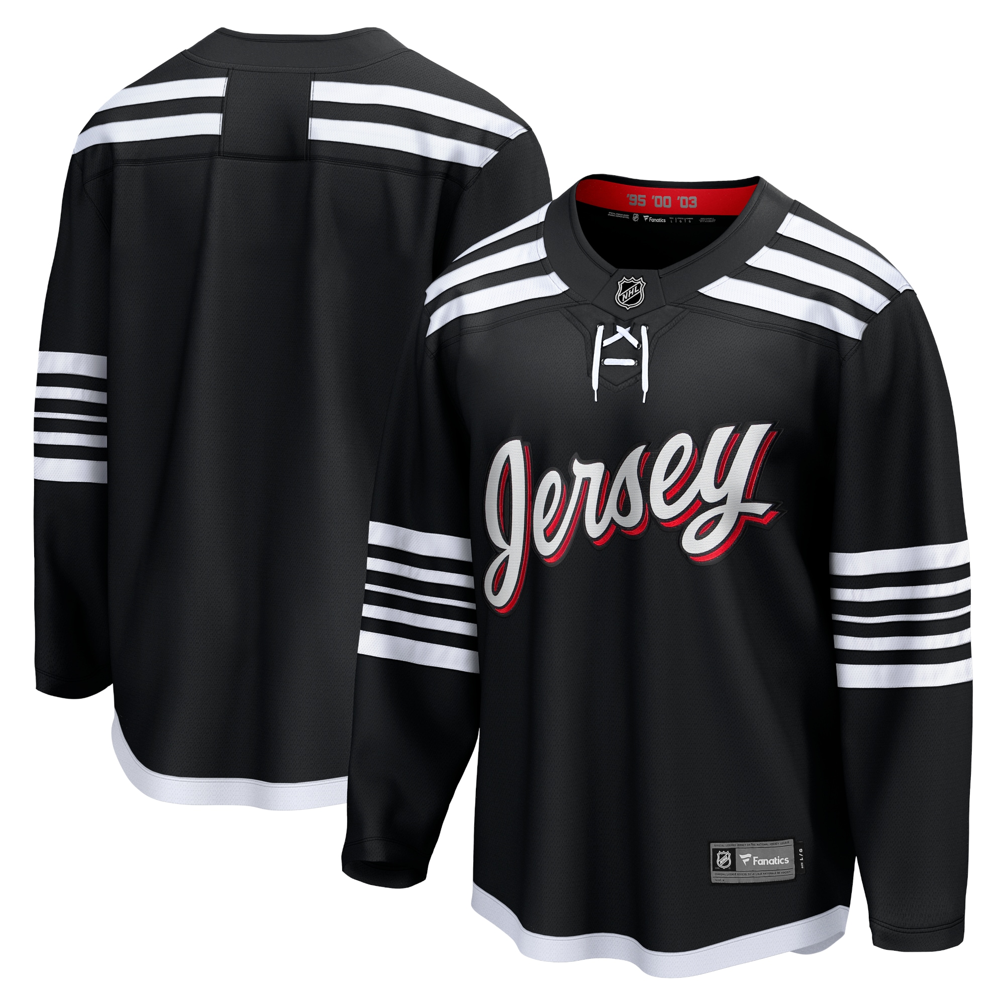 New Jersey Devils Fanatics Branded Alternate Premier Breakaway Team Jersey - Black - vstockx