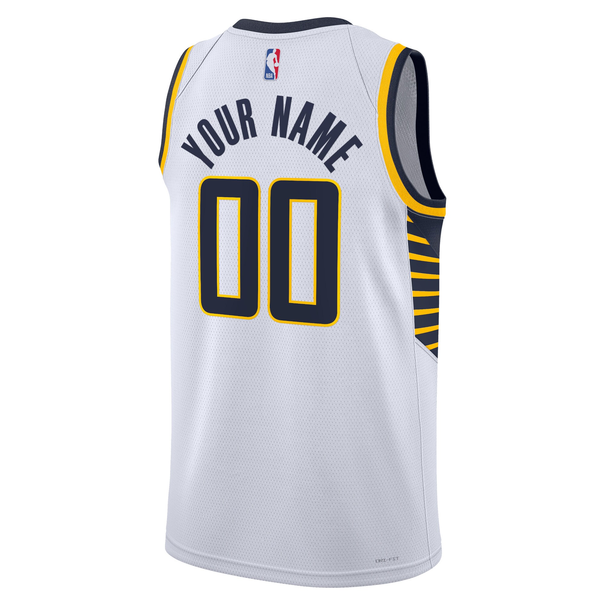 Indiana Pacers Nike Unisex Swingman Custom Jersey White - Icon Edition - vstockx