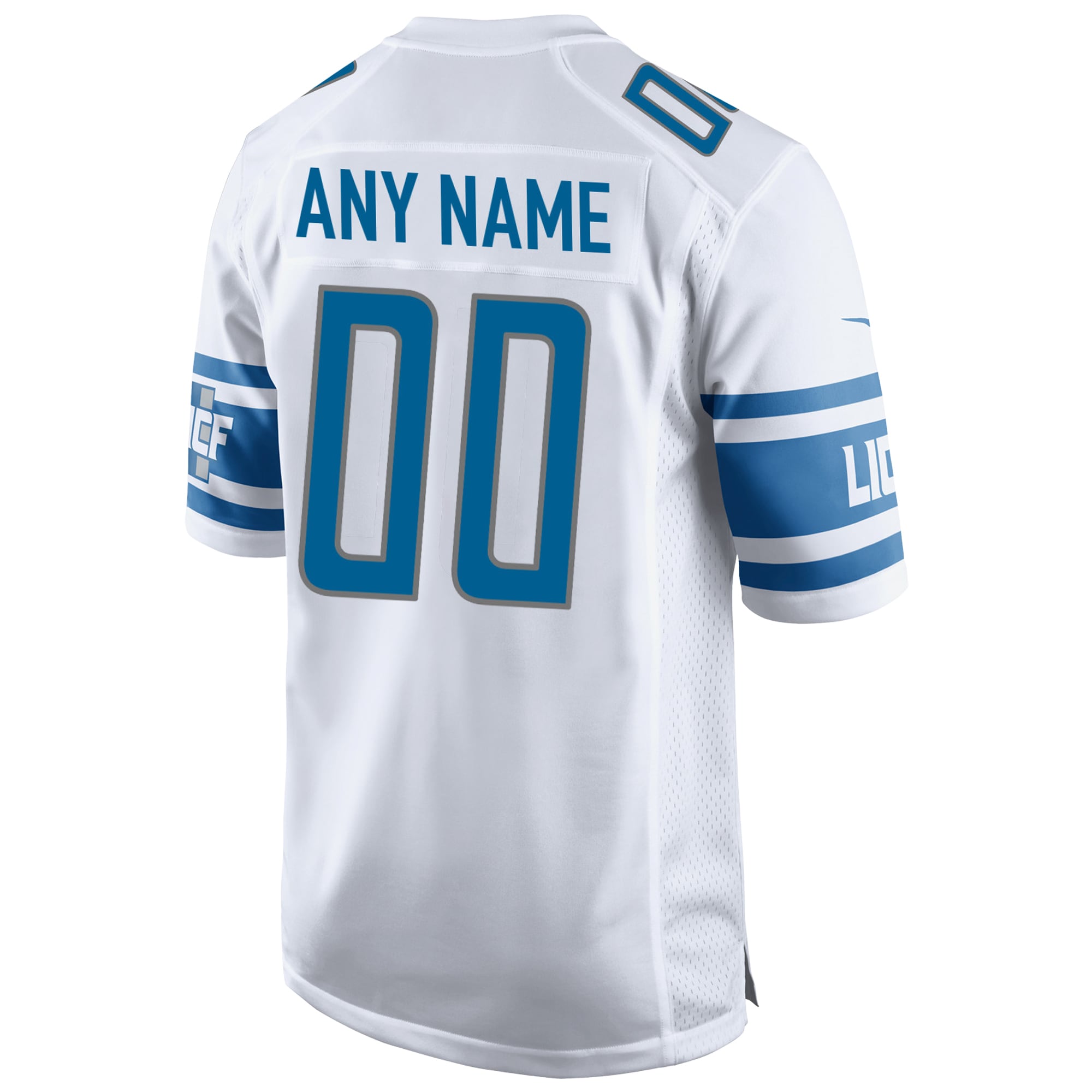 Detroit Lions Nike Custom Game Jersey - White - vstockx