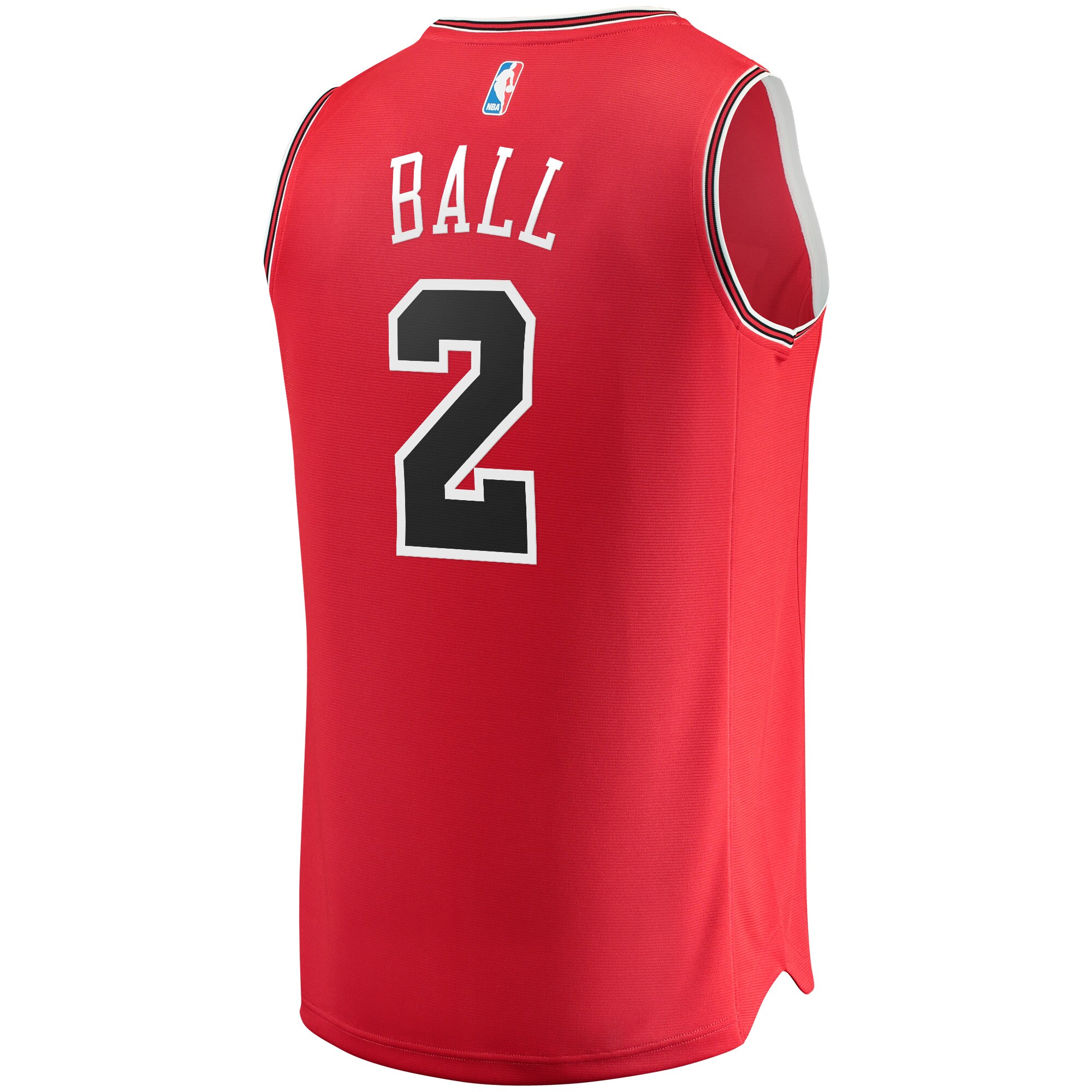 Lonzo Ball Chicago Bulls Fanatics Branded 2021/22 Fast Break Road Replica Jersey - Icon Edition - Red - vstockx