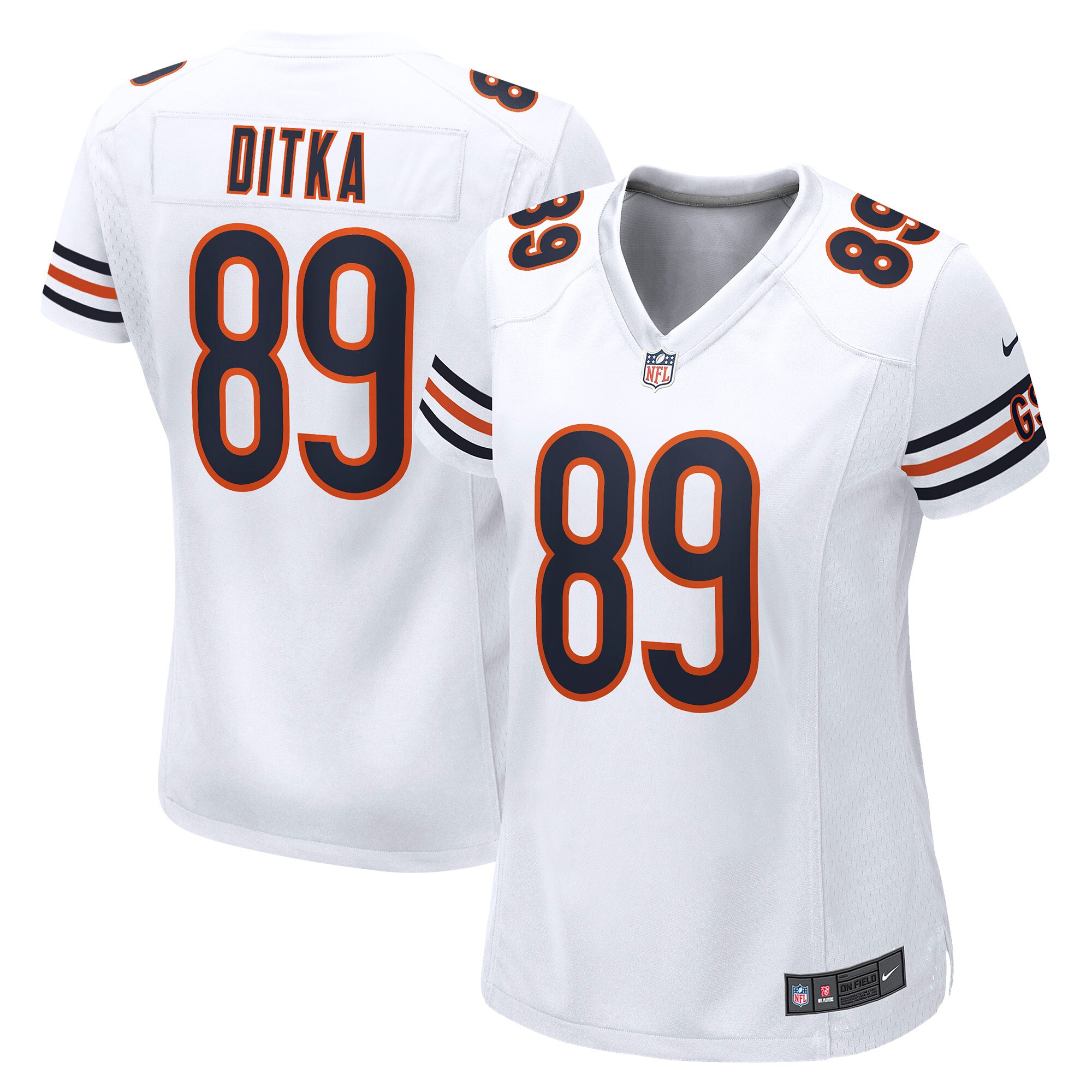 Mike Ditka Chicago Bears Nike Women's Retired Game Jersey - White - vstockx