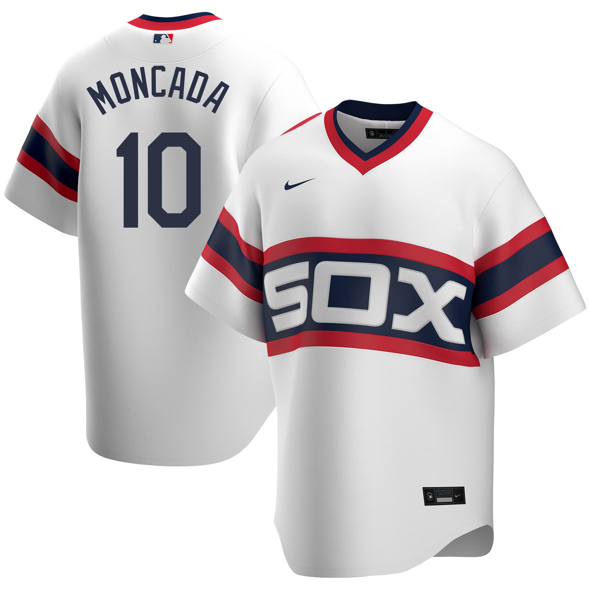 Yoan Moncada Chicago White Sox Nike Home White Cooperstown Replica Jersey - vstockx