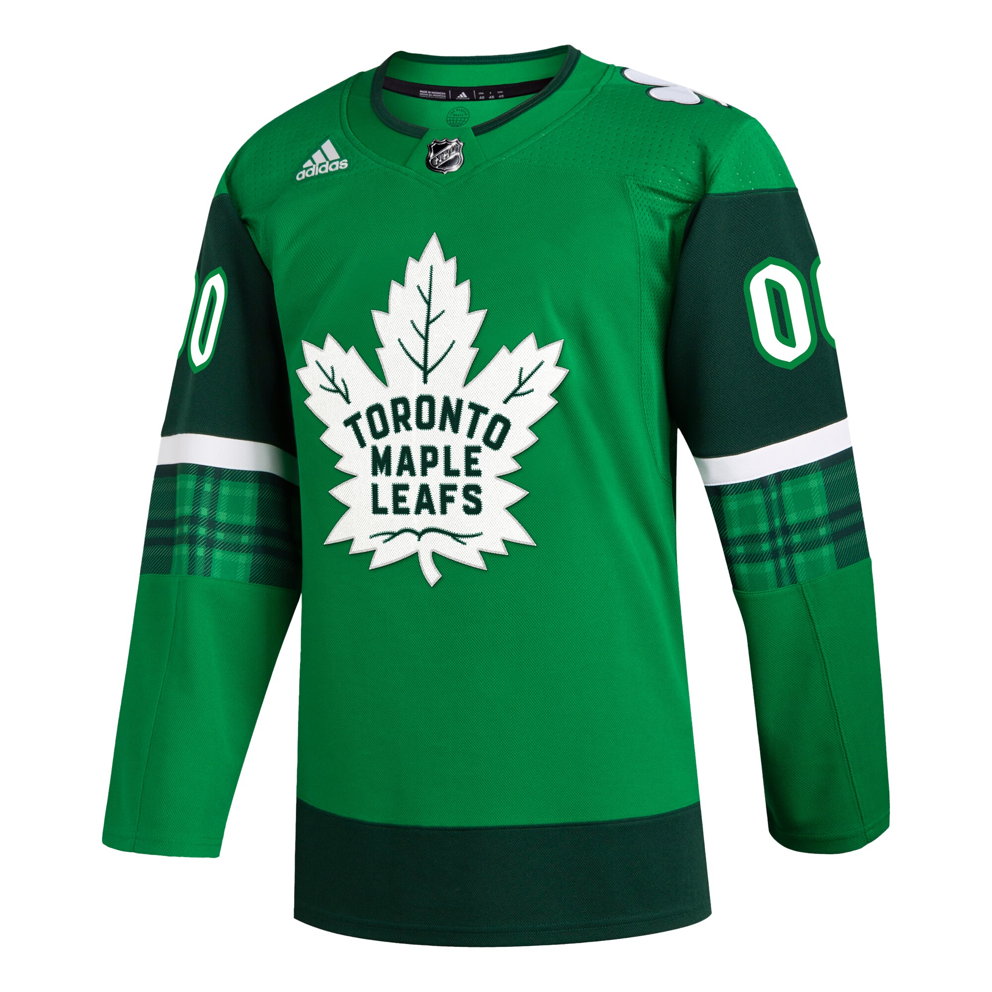 Toronto Maple Leafs adidas St. Patrick's Day Authentic Custom Jersey - Kelly Green - vstockx