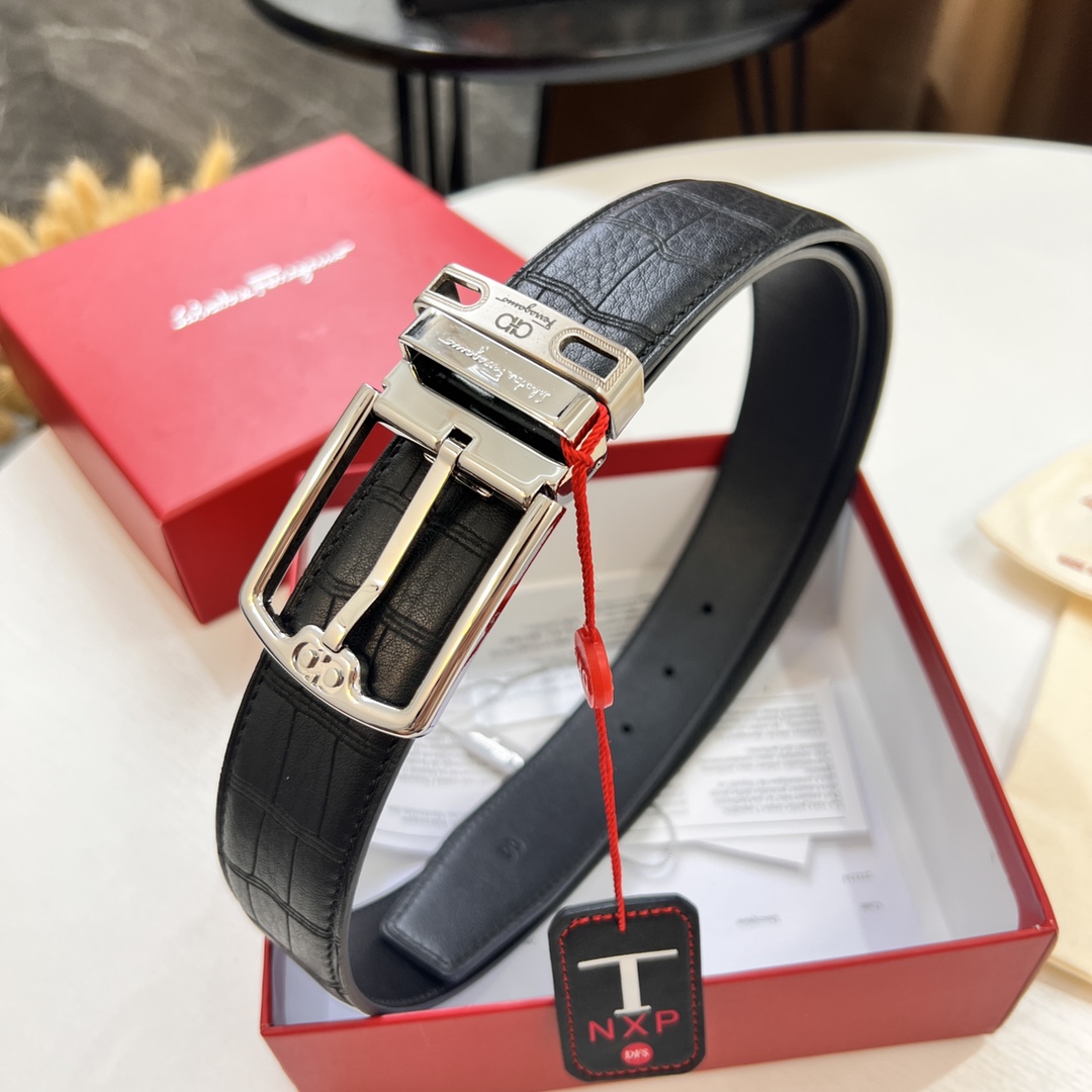 Streetwear Belt Ferragamo 319708 size:3.5cm - vstockx