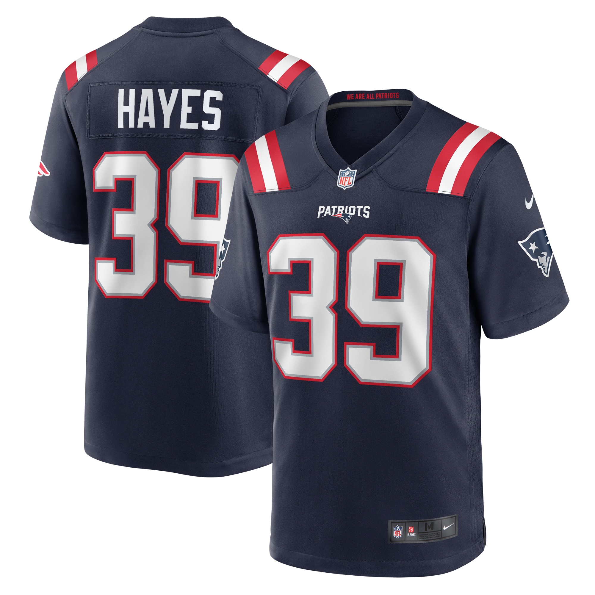 Tae Hayes New England Patriots Nike Home Game Player Jersey - Navy - vstockx