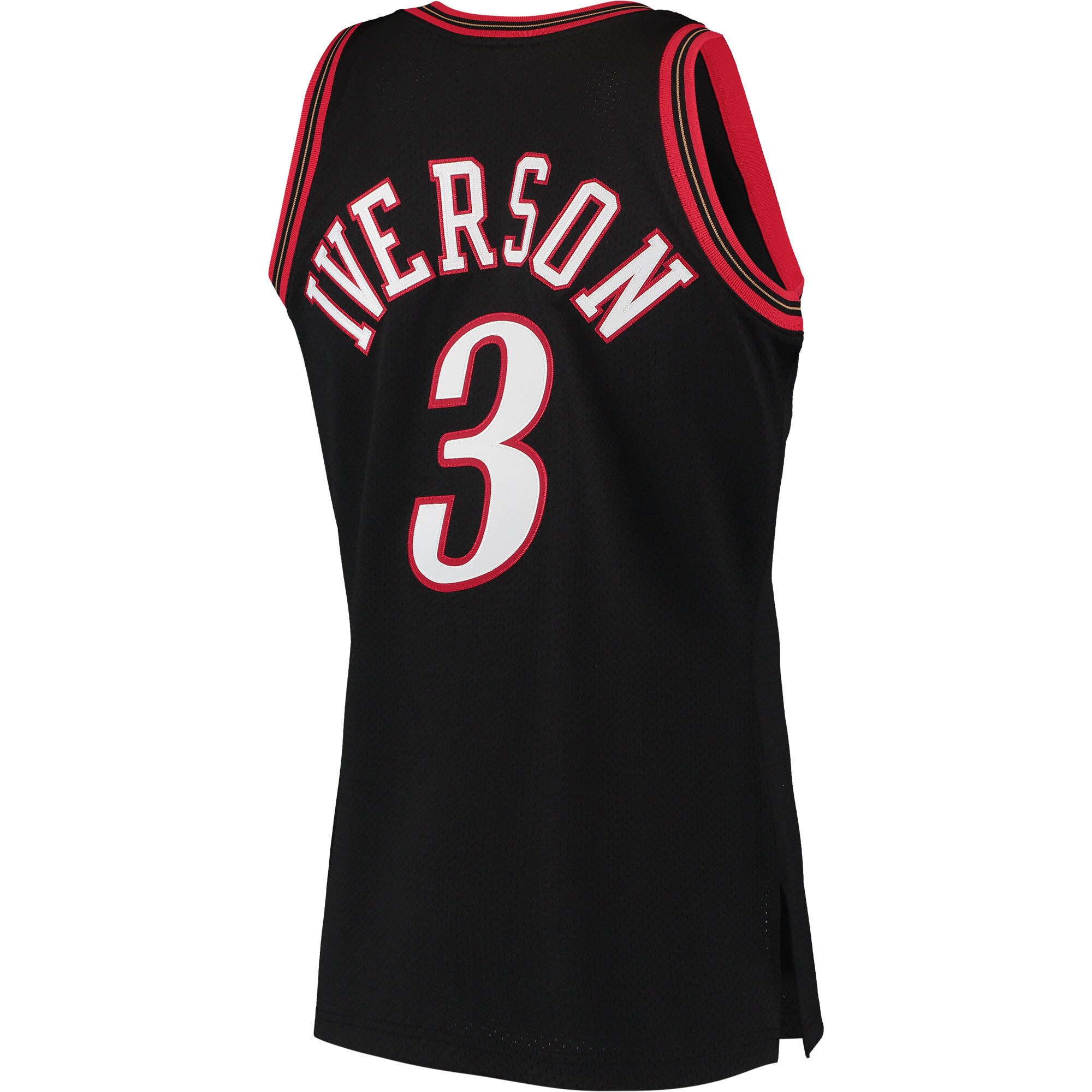 Allen Iverson Philadelphia 76ers Mitchell & Ness 1997 Hardwood Classics Authentic Jersey - Black - vstockx