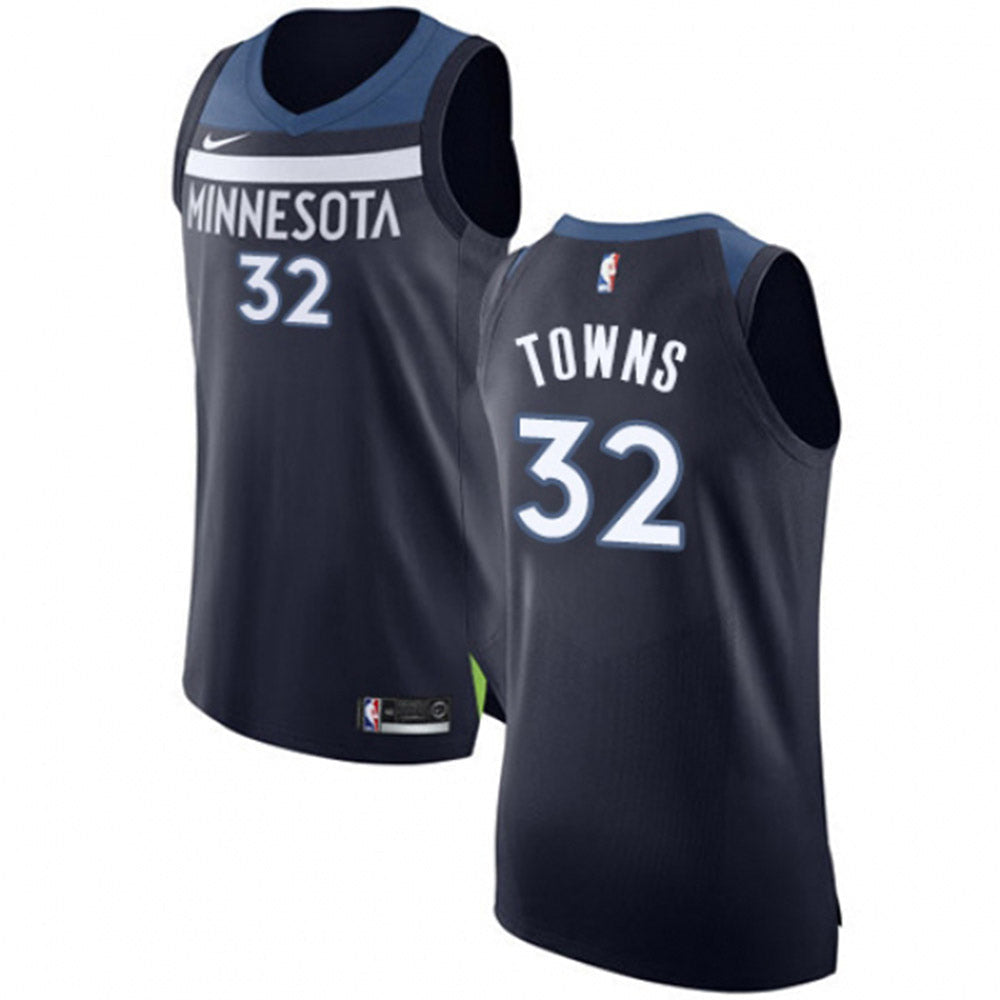 Women's Minnesota Timberwolves Karl-Anthony Towns Icon Edition Jersey - Navy - vstockx