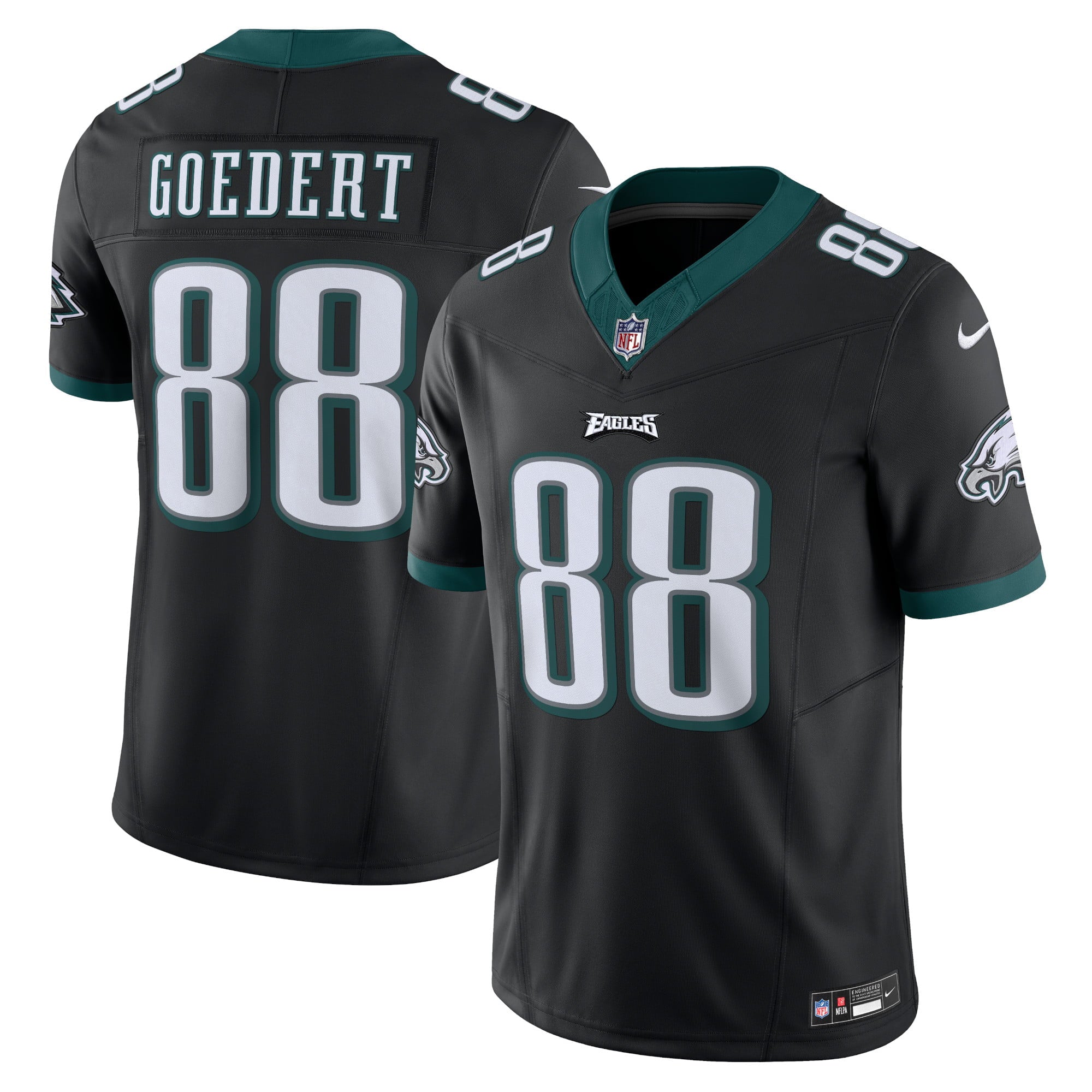 Men's Nike Dallas Goedert Black Philadelphia Eagles Vapor F.U.S.E. Limited Jersey - vstockx