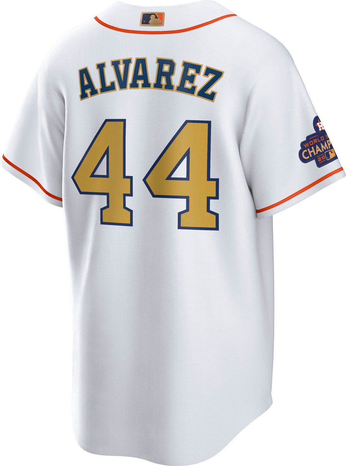 Nike Men's Houston Astros Alvarez Gold Replica Jersey - vstockx