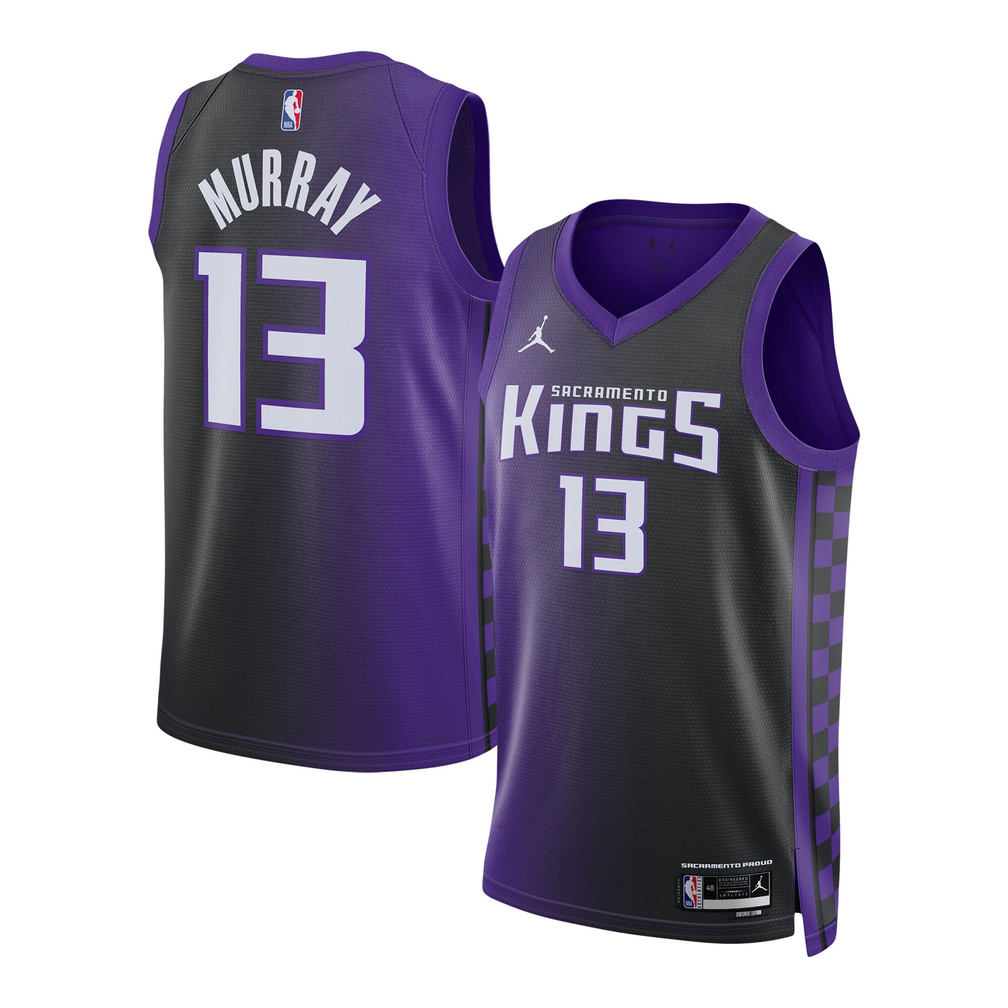 Keegan Murray Sacramento Kings Jordans Brand Unisex Swingman Jersey - Statement Edition - Purple - vstockx