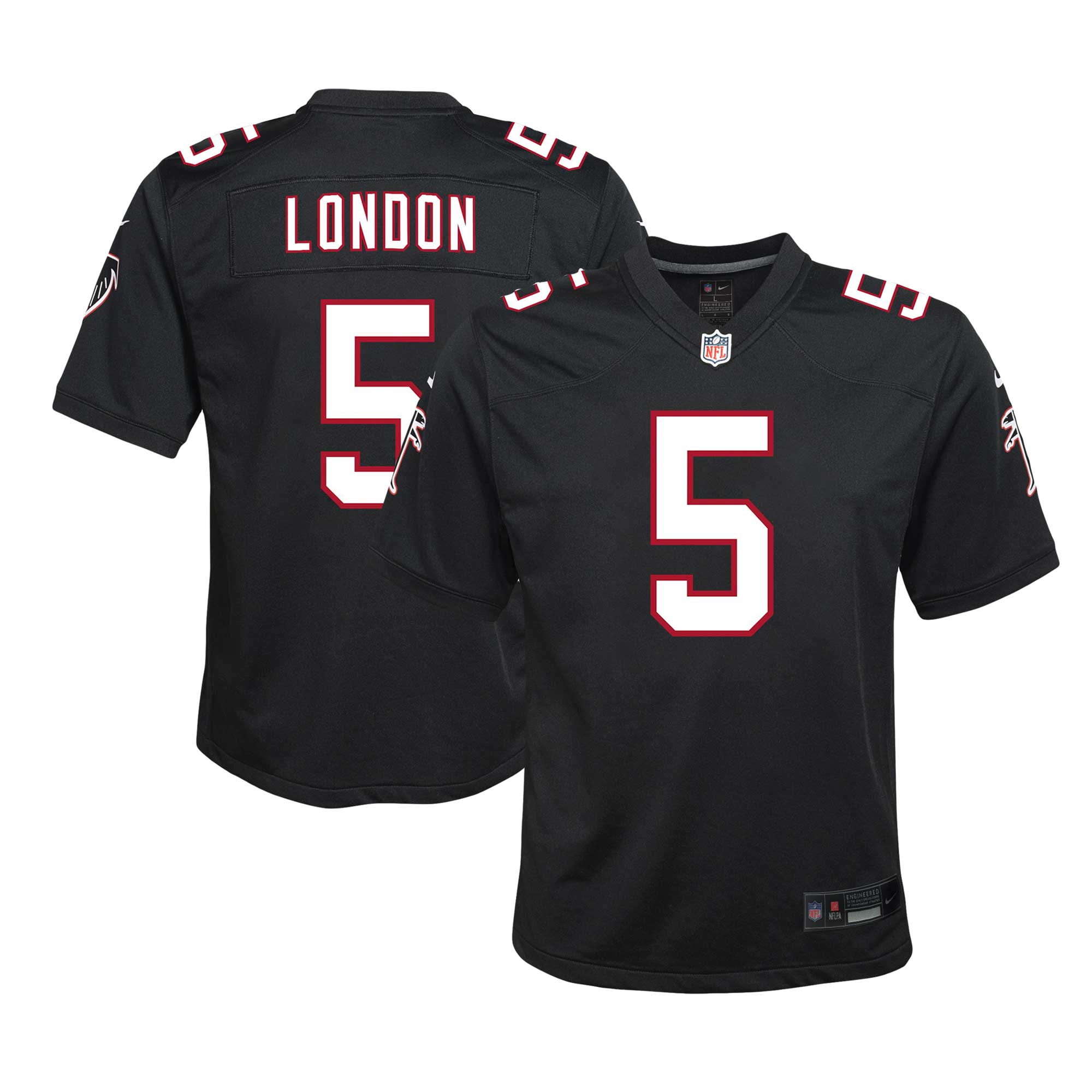 Drake London Atlanta Falcons Nike Youth Game Jersey - Black - vstockx