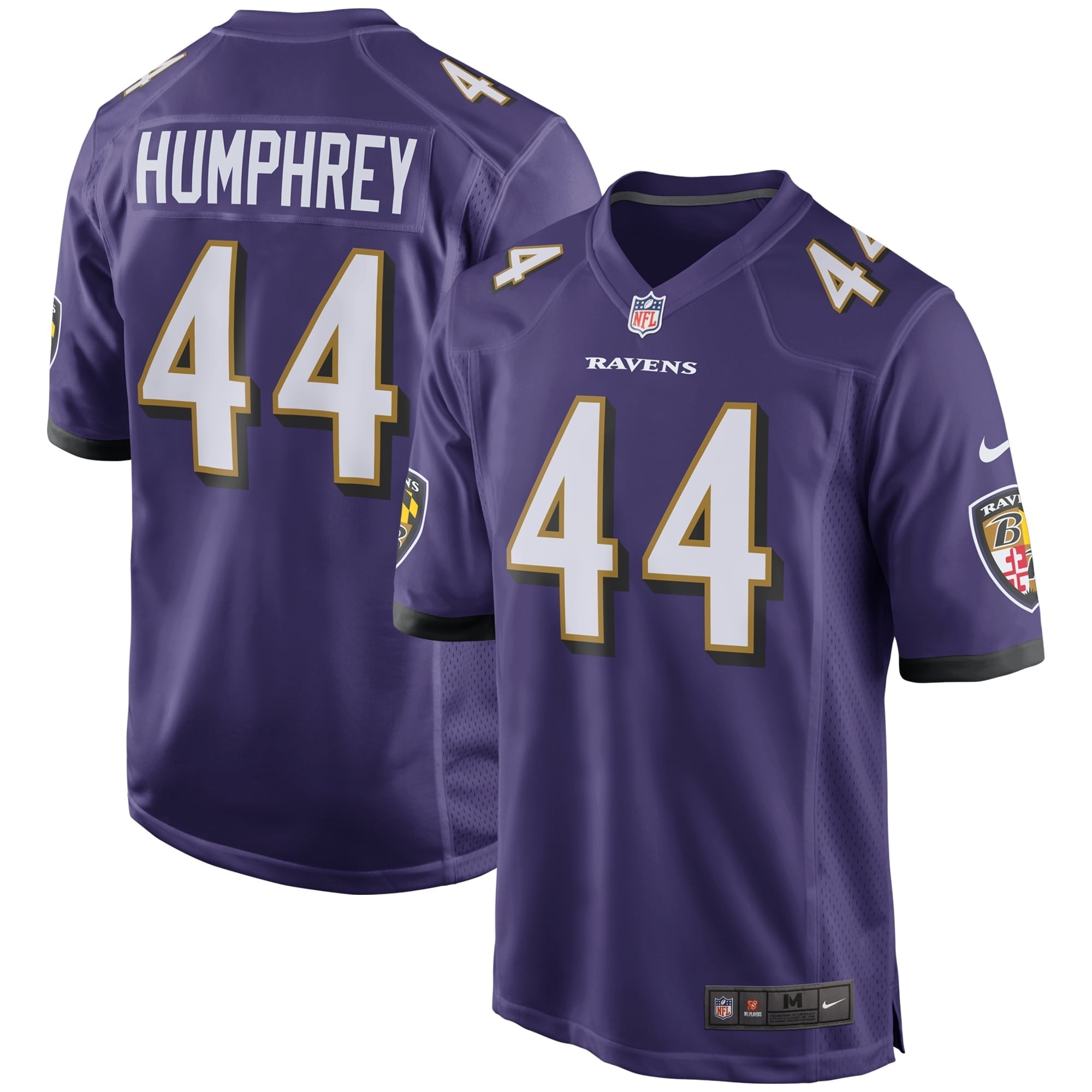 Men's Nike Marlon Humphrey Purple Baltimore Ravens Player Game Jersey - vstockx