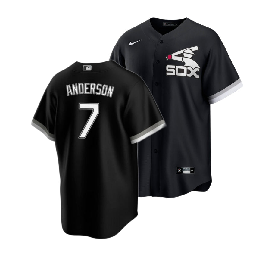 Men's Tim Anderson Chicago White Sox Black Alternate Spring Training Premium Replica Jersey - vstockx