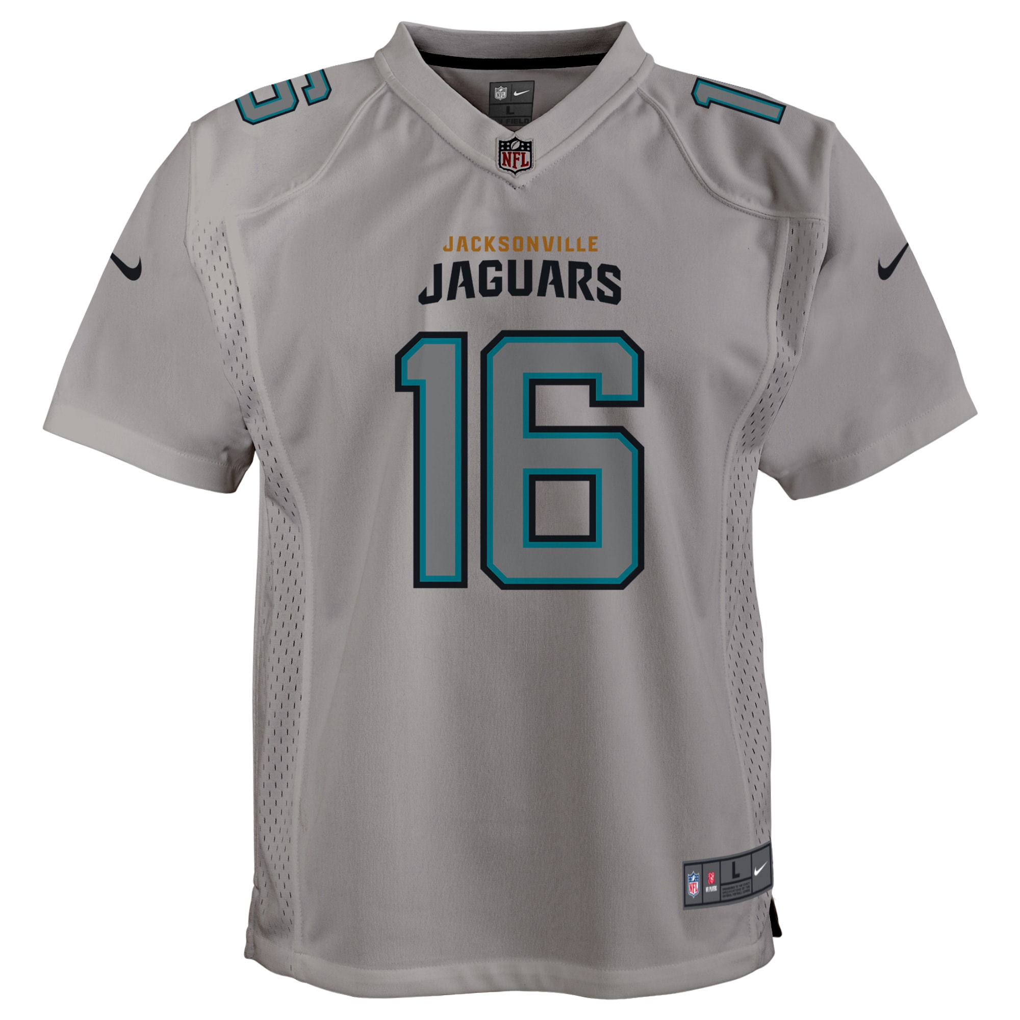 Trevor Lawrence Jacksonville Jaguars Nike Youth Atmosphere Game Jersey - Gray - vstockx