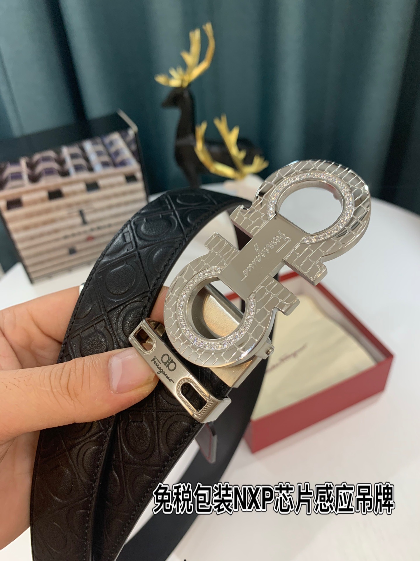 Streetwear Belt Ferragamo 319171 size:3.5cm - vstockx