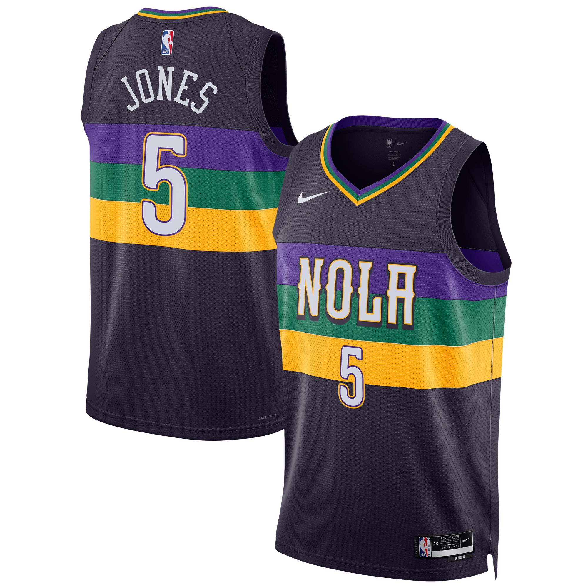 Herbert Jones New Orleans Pelicans Nike Unisex 2022/23 Swingman Jersey - City Edition - Purple - vstockx