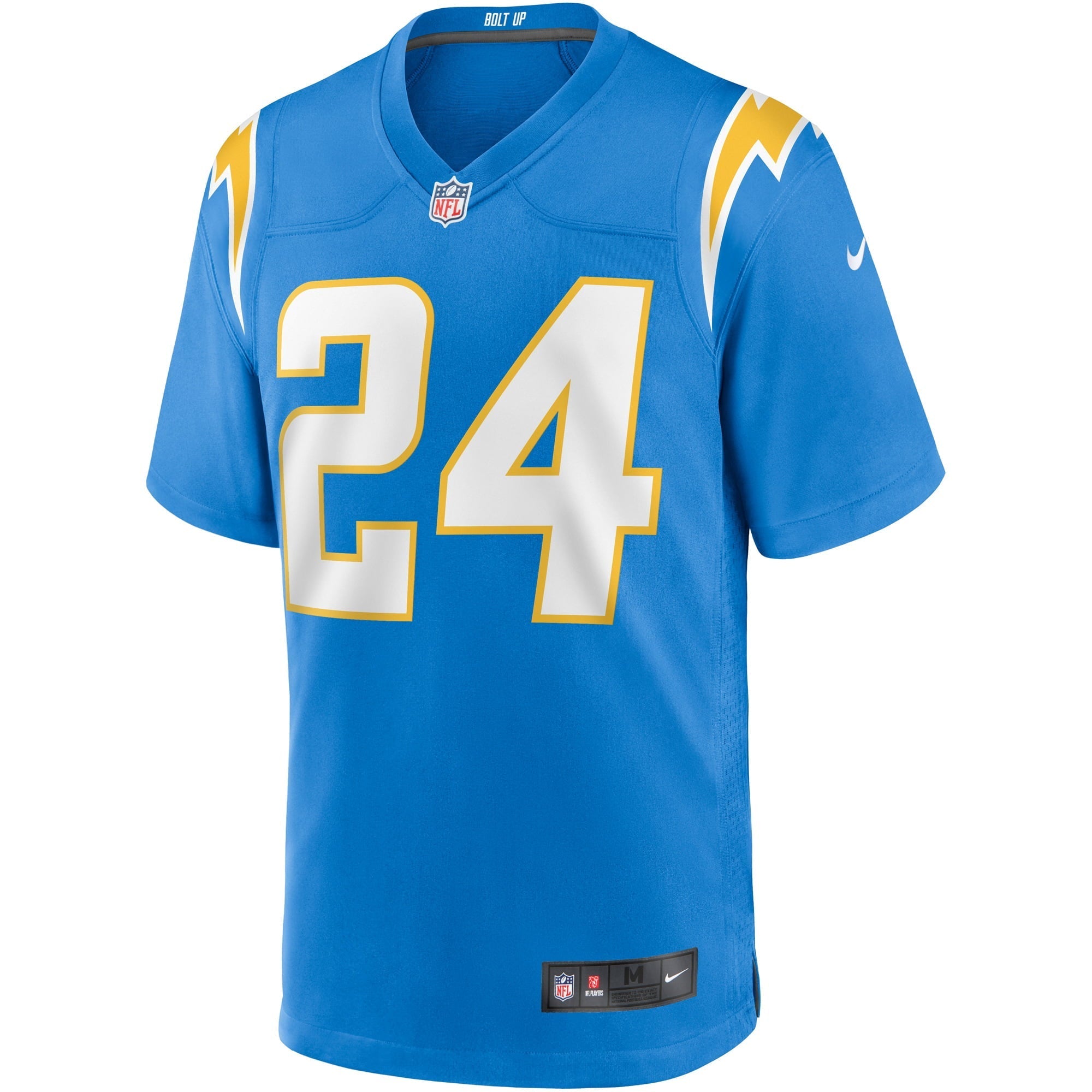 Men's Nike Nasir Adderley Powder Blue Los Angeles Chargers Game Jersey - vstockx