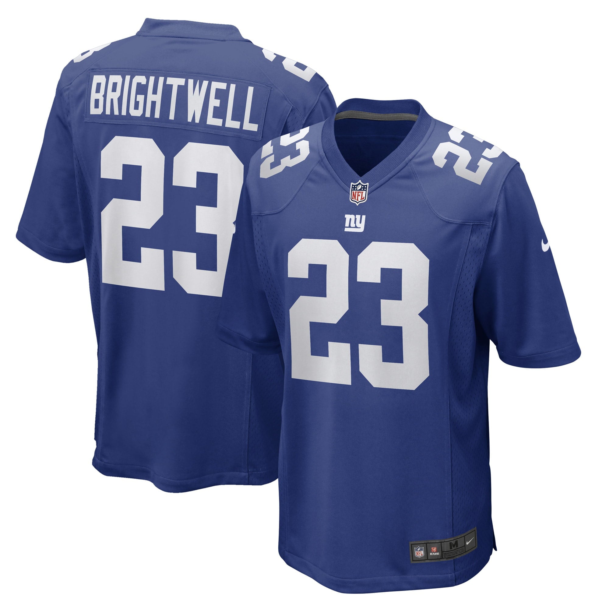 Men's Nike Gary Brightwell Royal New York Giants Team Game Player Jersey - vstockx