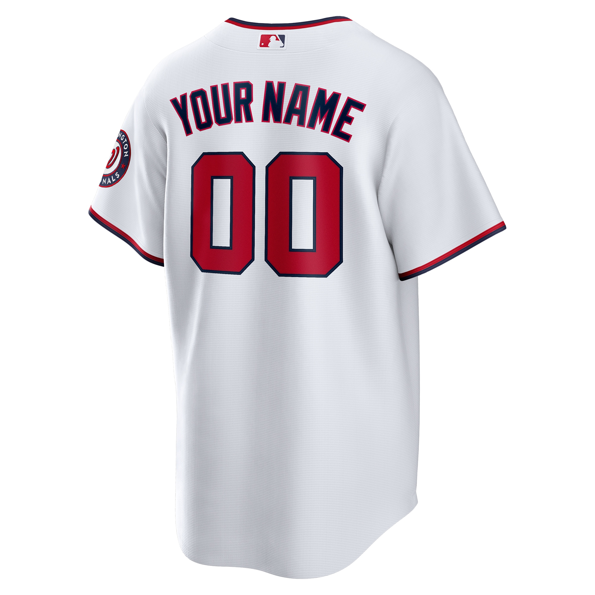 Washington Nationals Nike Replica Custom Jersey - White - vstockx