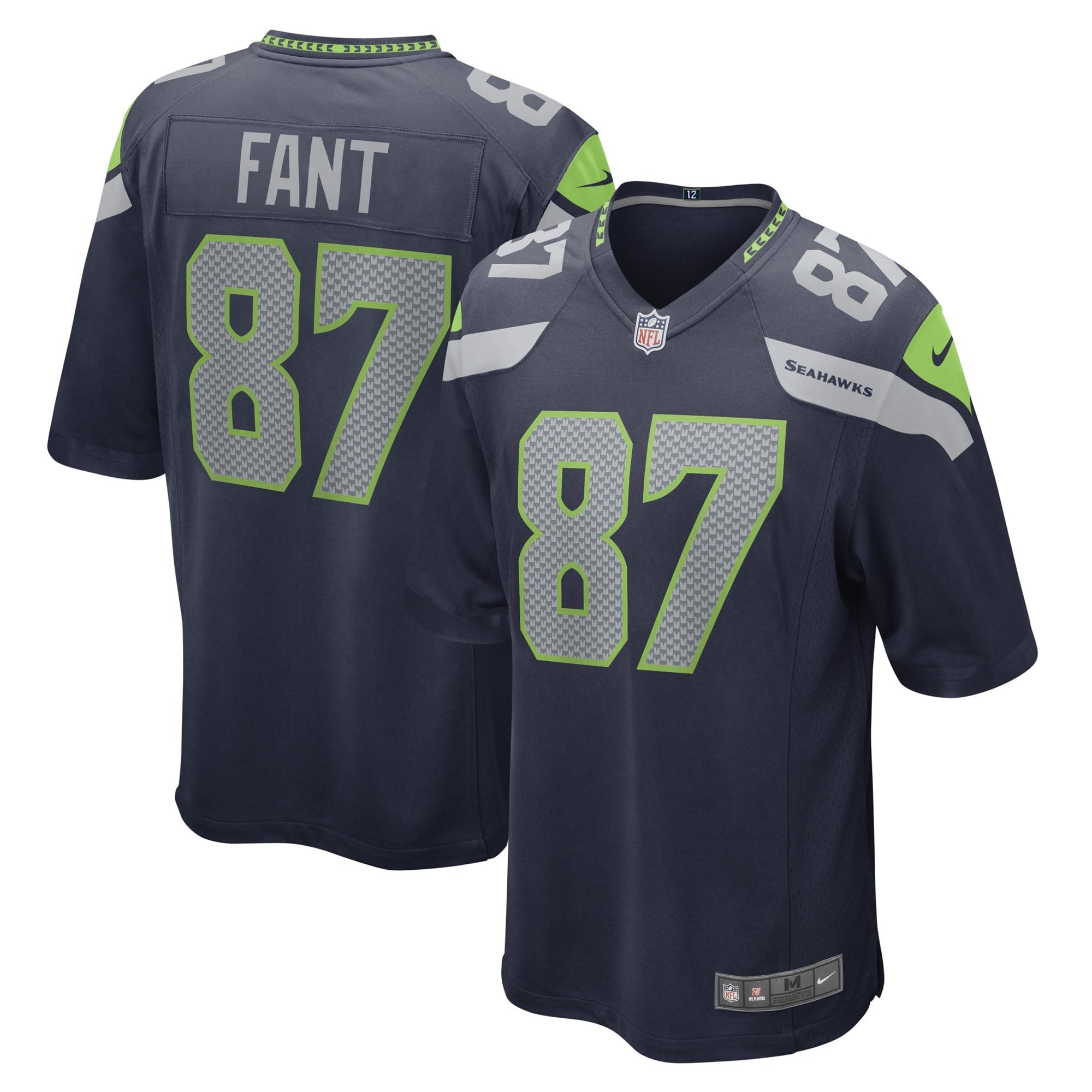 Men's Nike Noah Fant College Navy Seattle Seahawks Game Player Jersey - vstockx