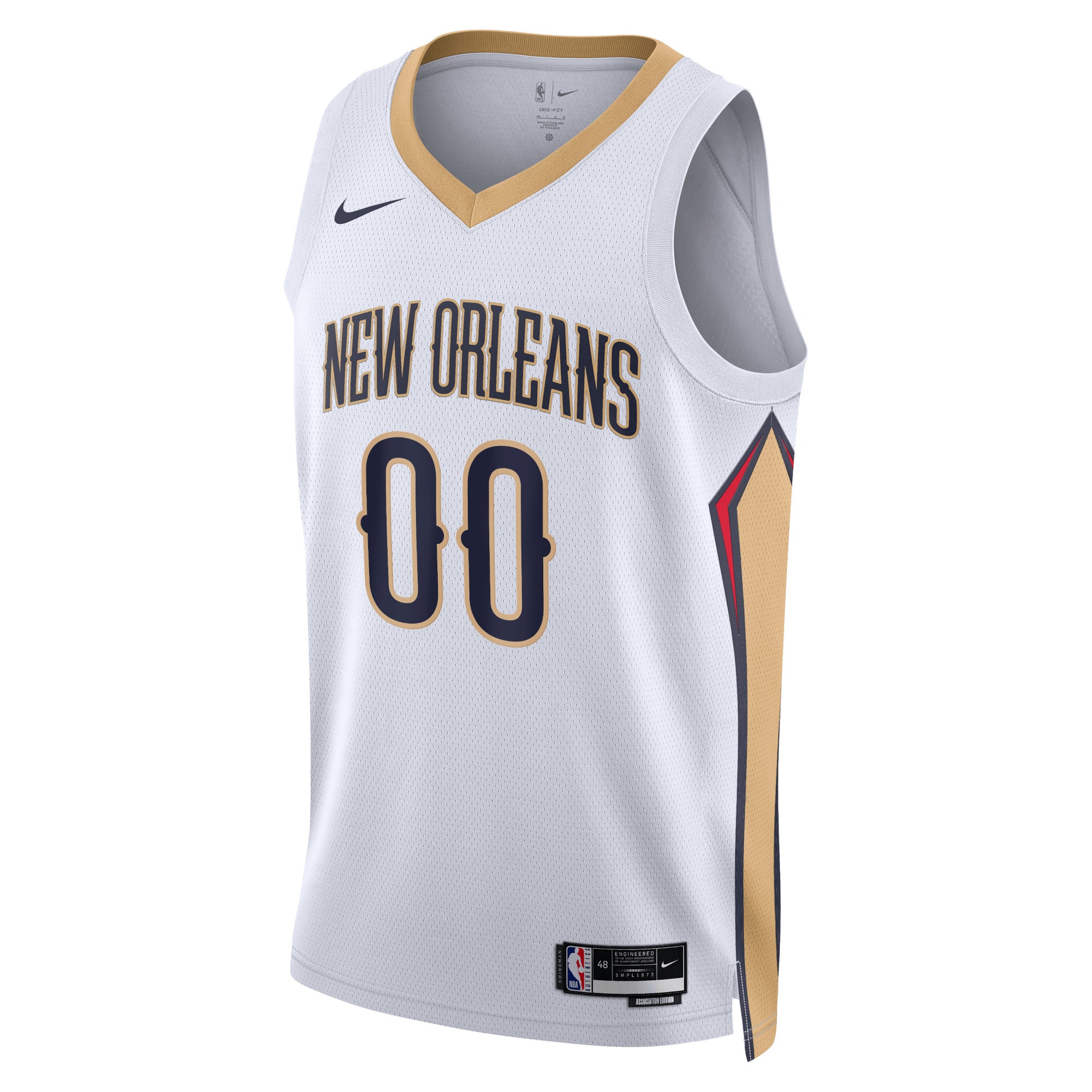 New Orleans Pelicans Nike Unisex Swingman Custom Jersey White - Icon Edition - vstockx