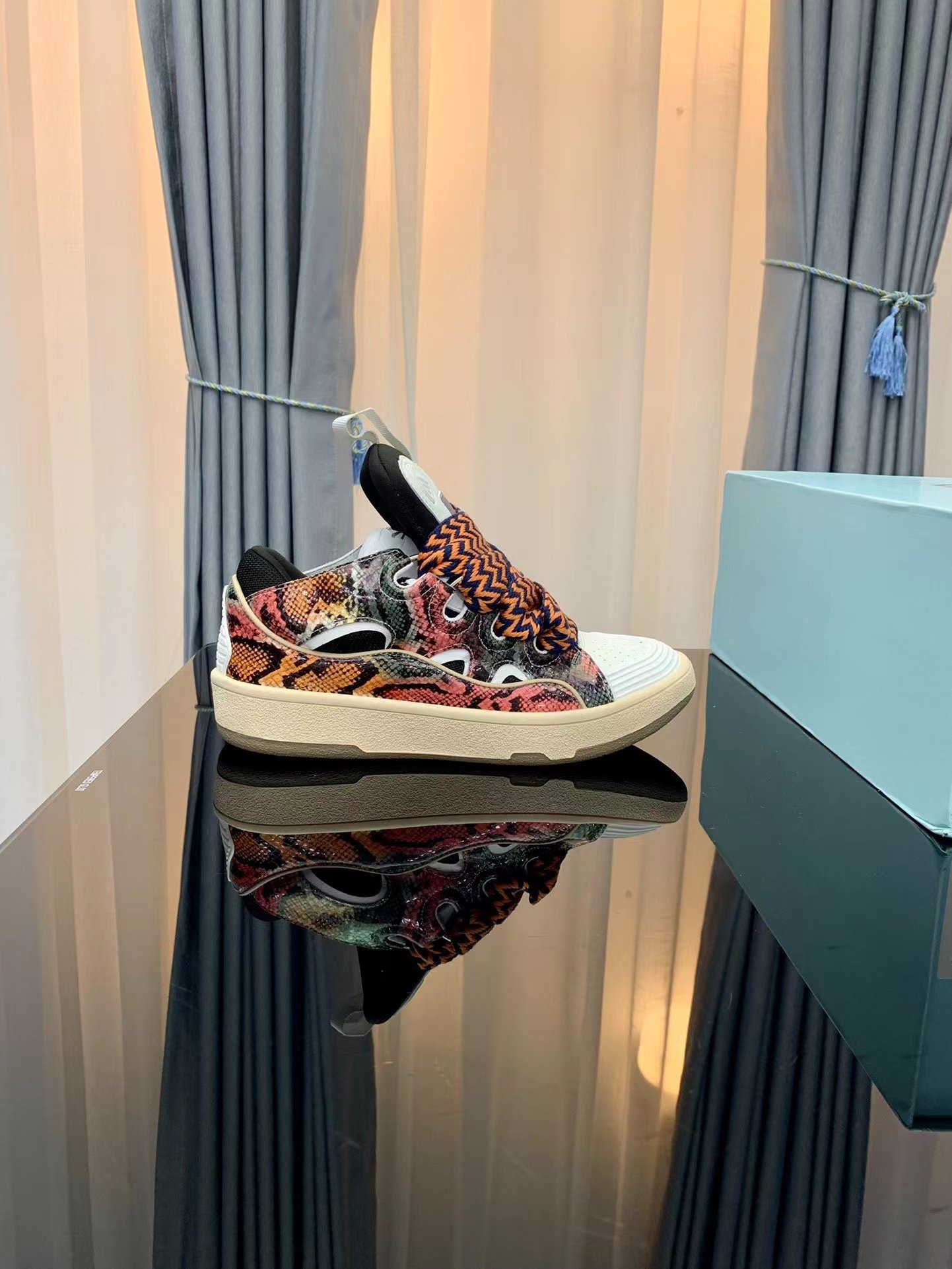 Lanvin Leather Curb snake's skin - vstockx