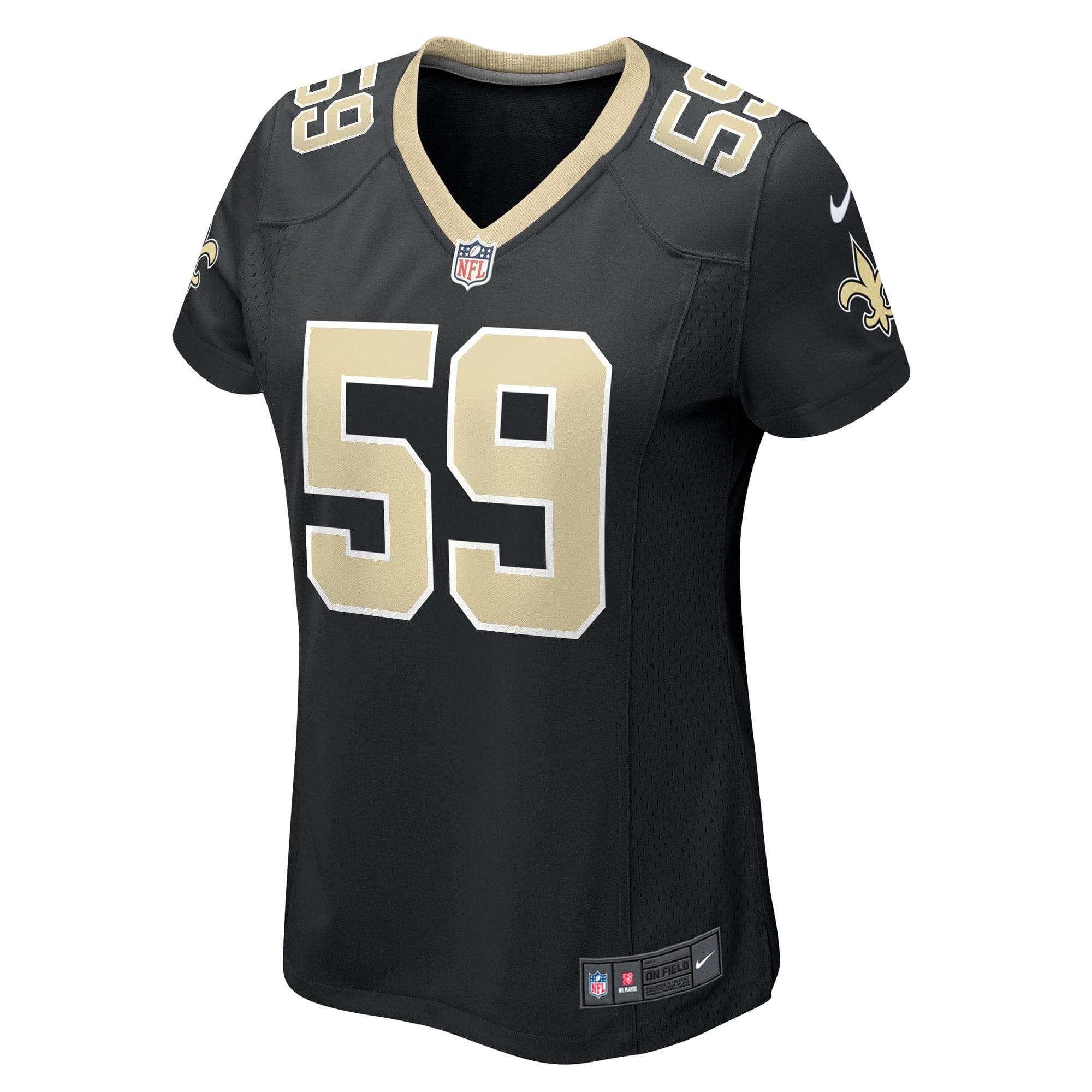 Women's Nike Jordans Jackson Black New Orleans Saints Game Player Jersey - vstockx