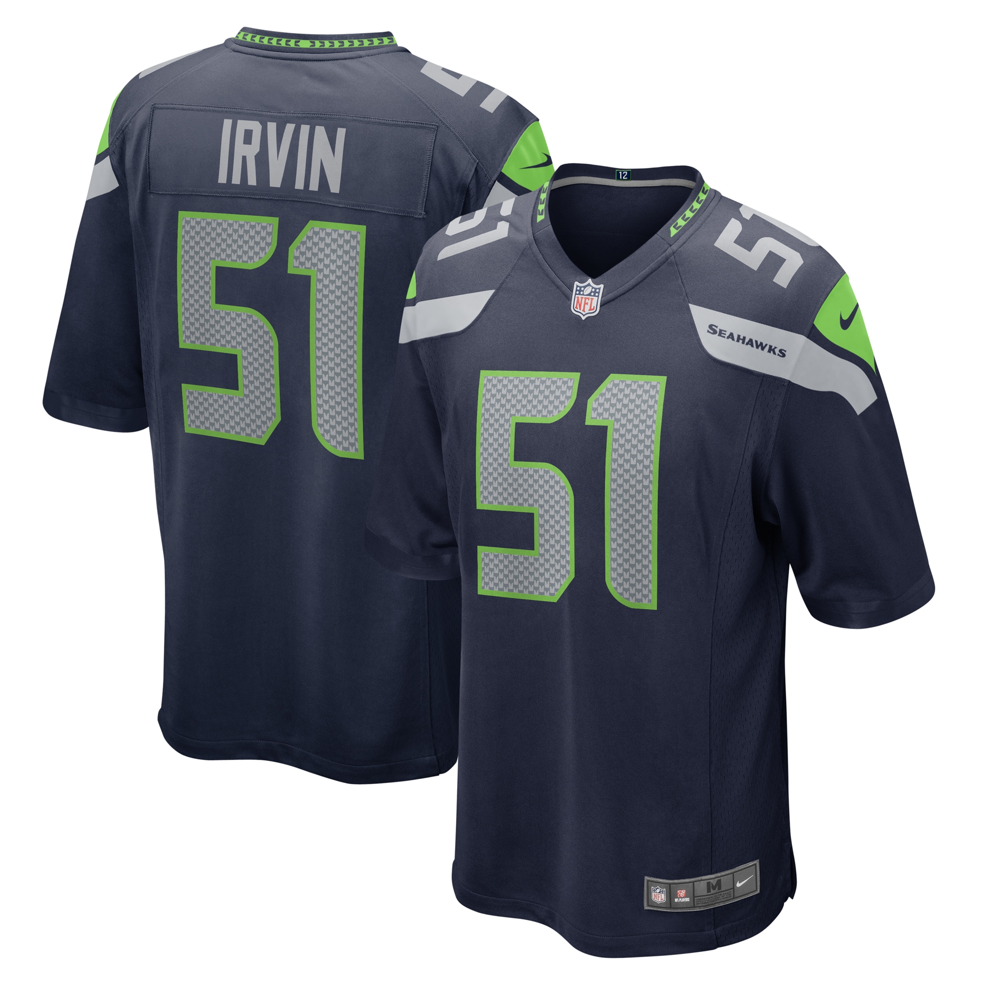 Bruce Irvin Seattle Seahawks Nike Game Jersey - College Navy - vstockx