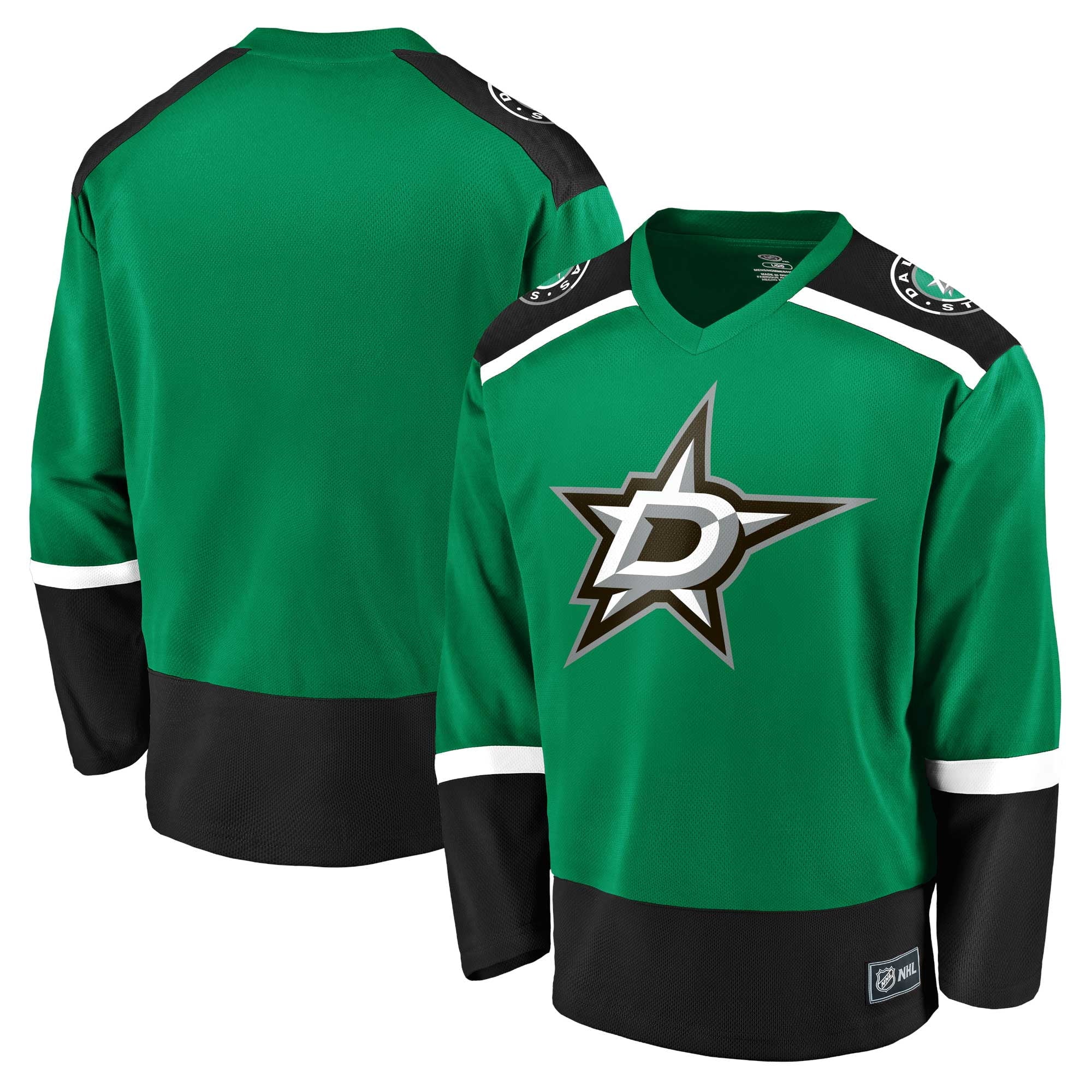 Men's Fanatics Branded Kelly Green Dallas Stars Team Jersey - vstockx