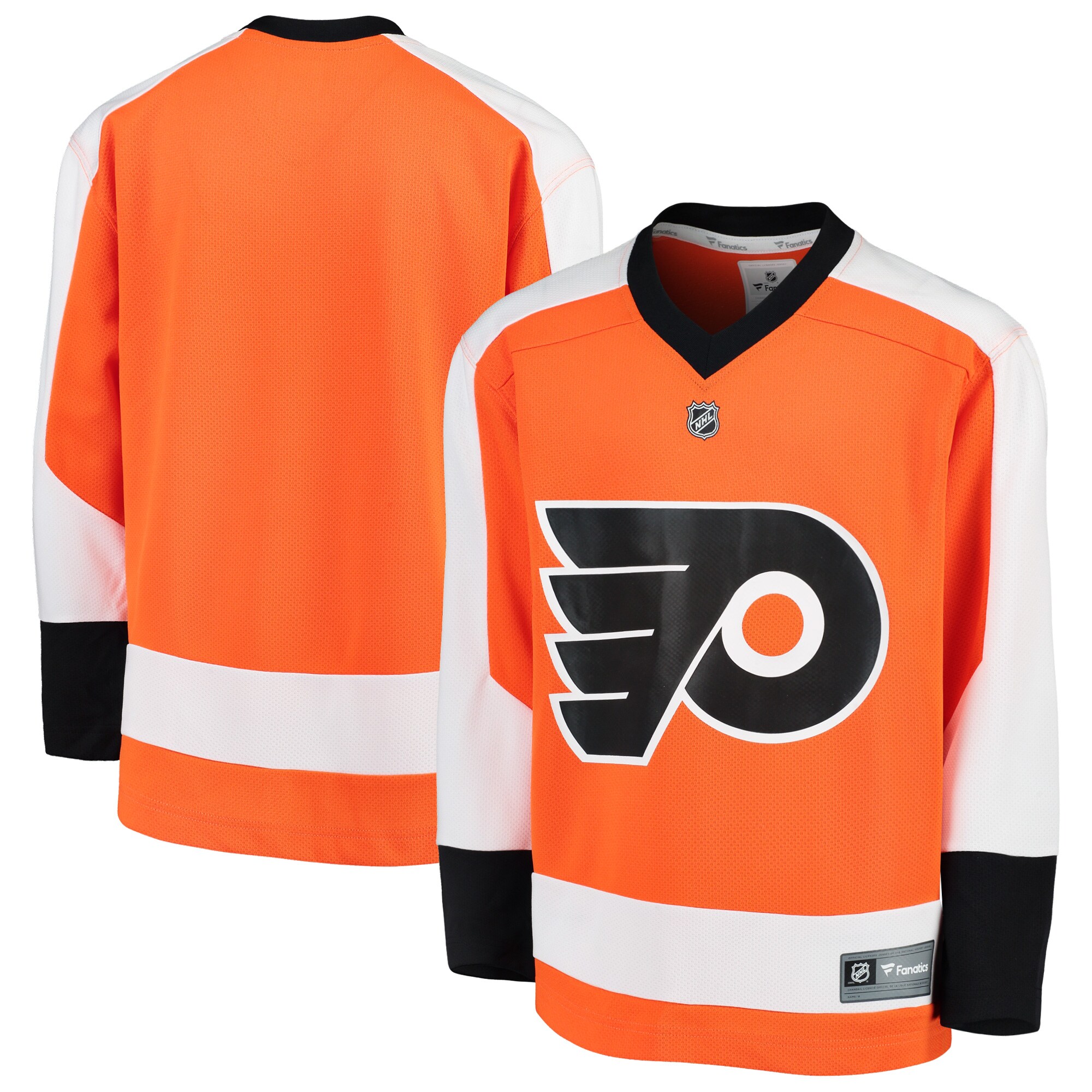 Philadelphia Flyers Fanatics Branded Youth Home Replica Blank Jersey - Orange - vstockx